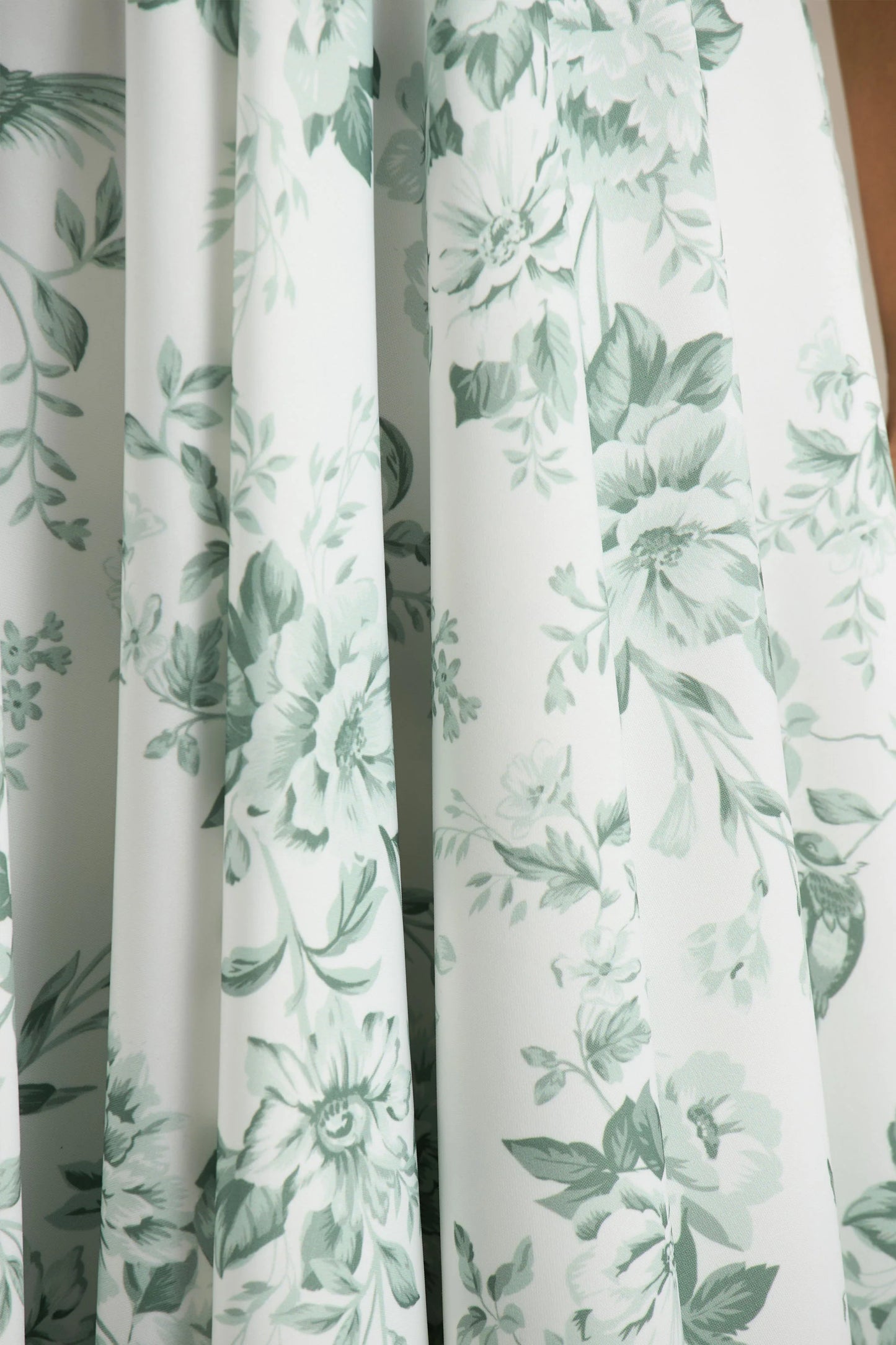 Lissa Green Porcelain Print Square-Neck Midi Dress