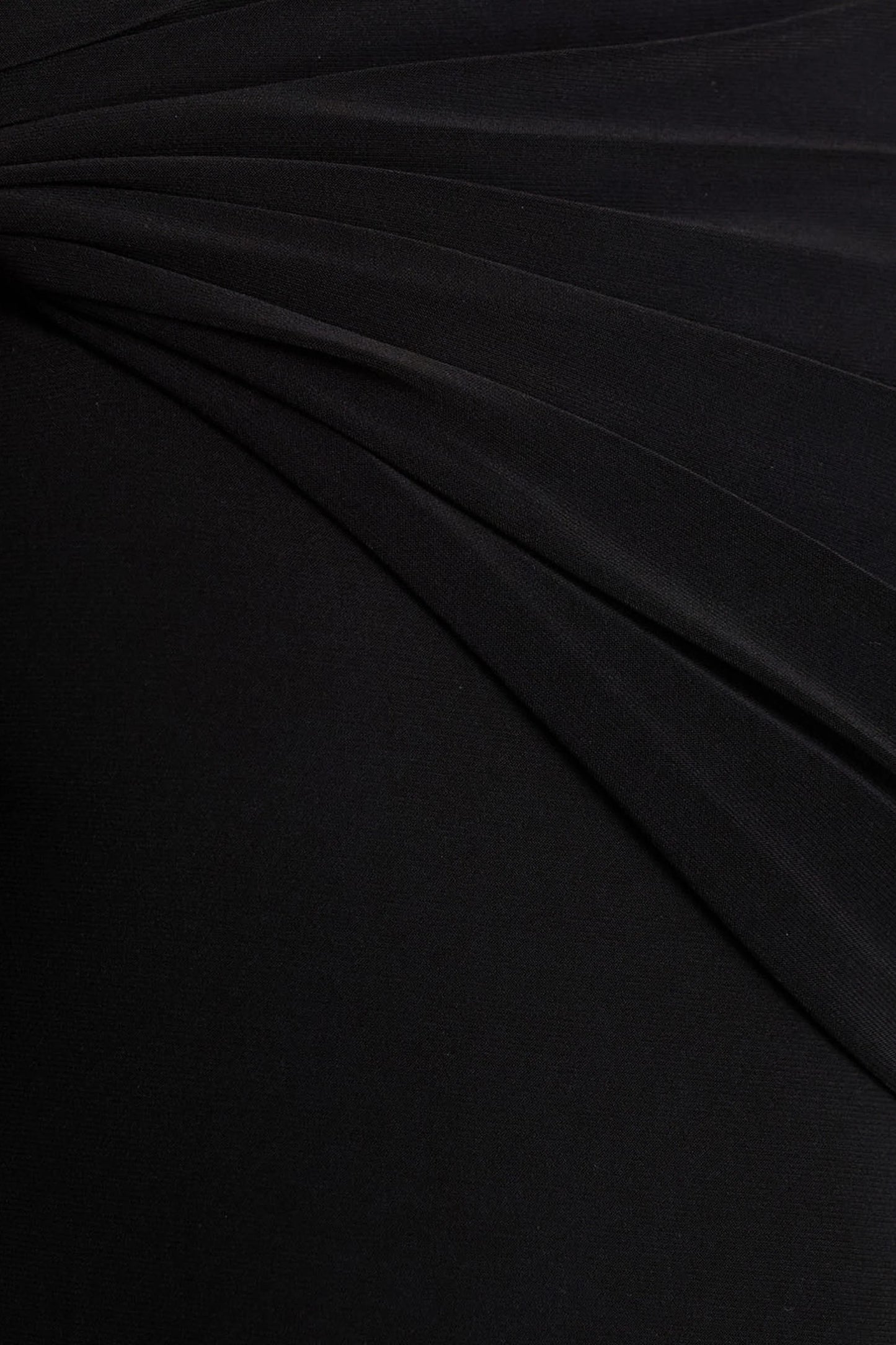 Alexia Black Asymmetric-Neck Maxi Dress With Gold-Details