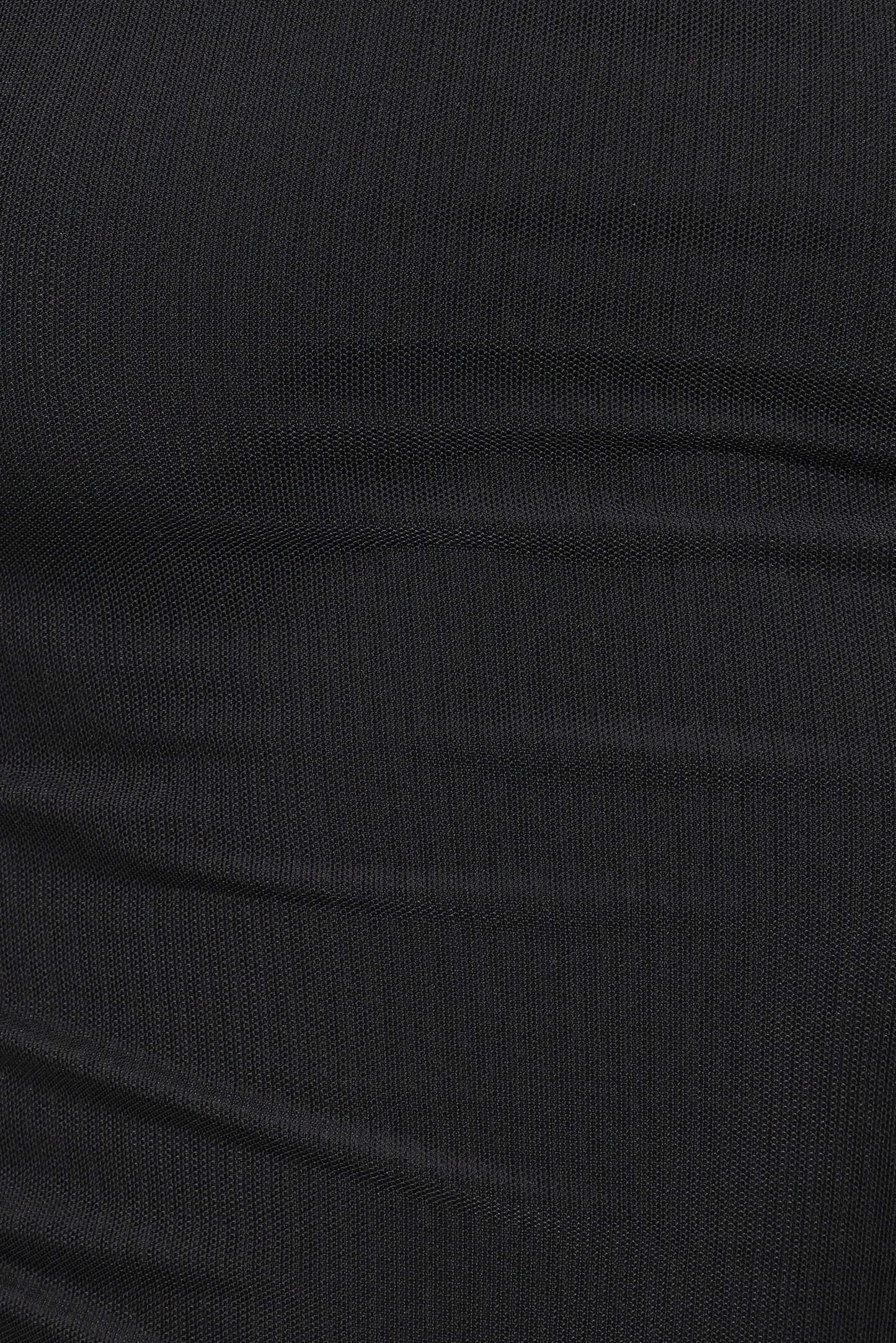 Carlie Mesh One Shoulder Top - Black