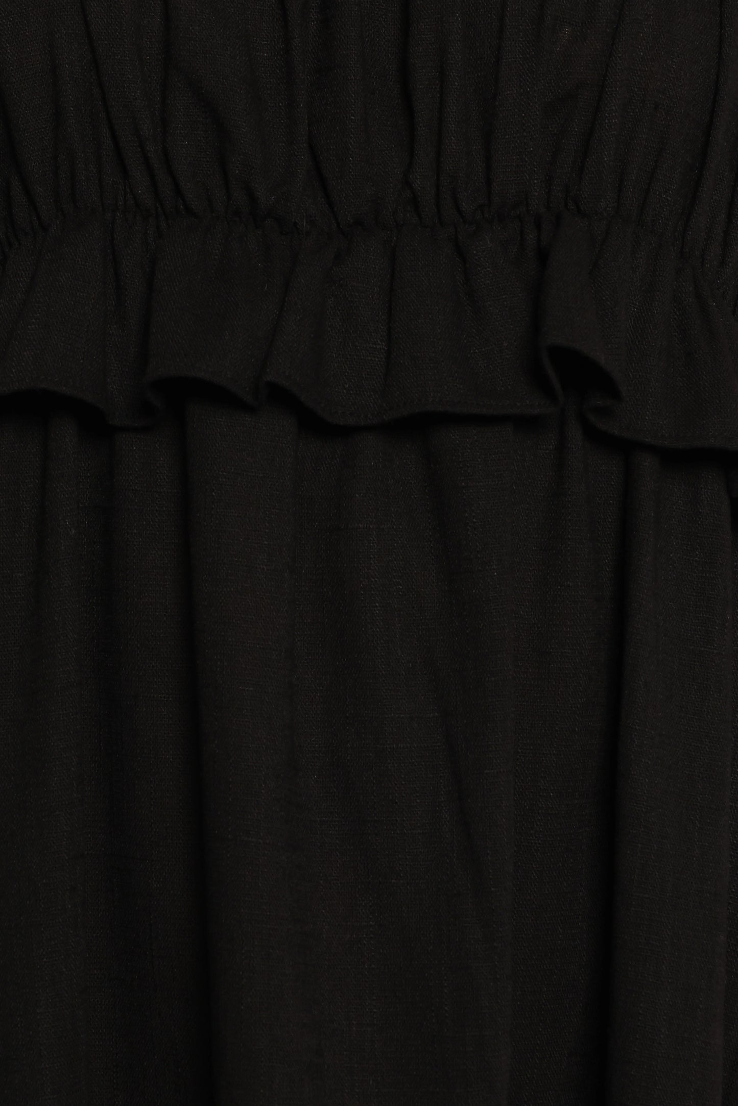 Ross Frill Strap Maxi Dress - Black