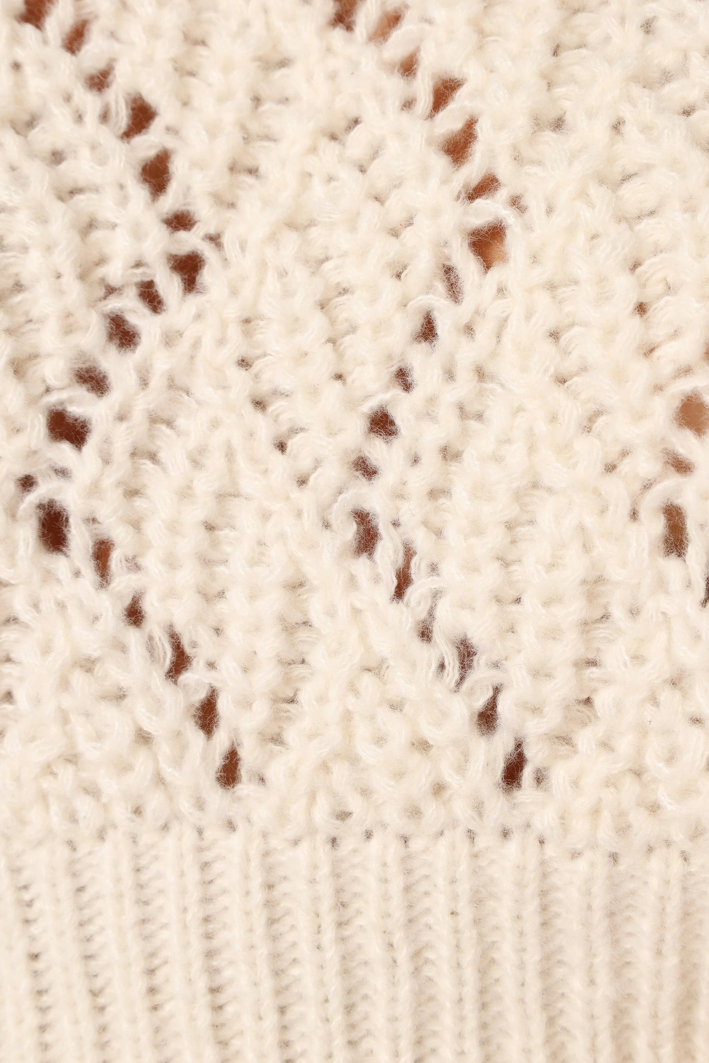 Birdie Tie Side Knit Sweater - Cream