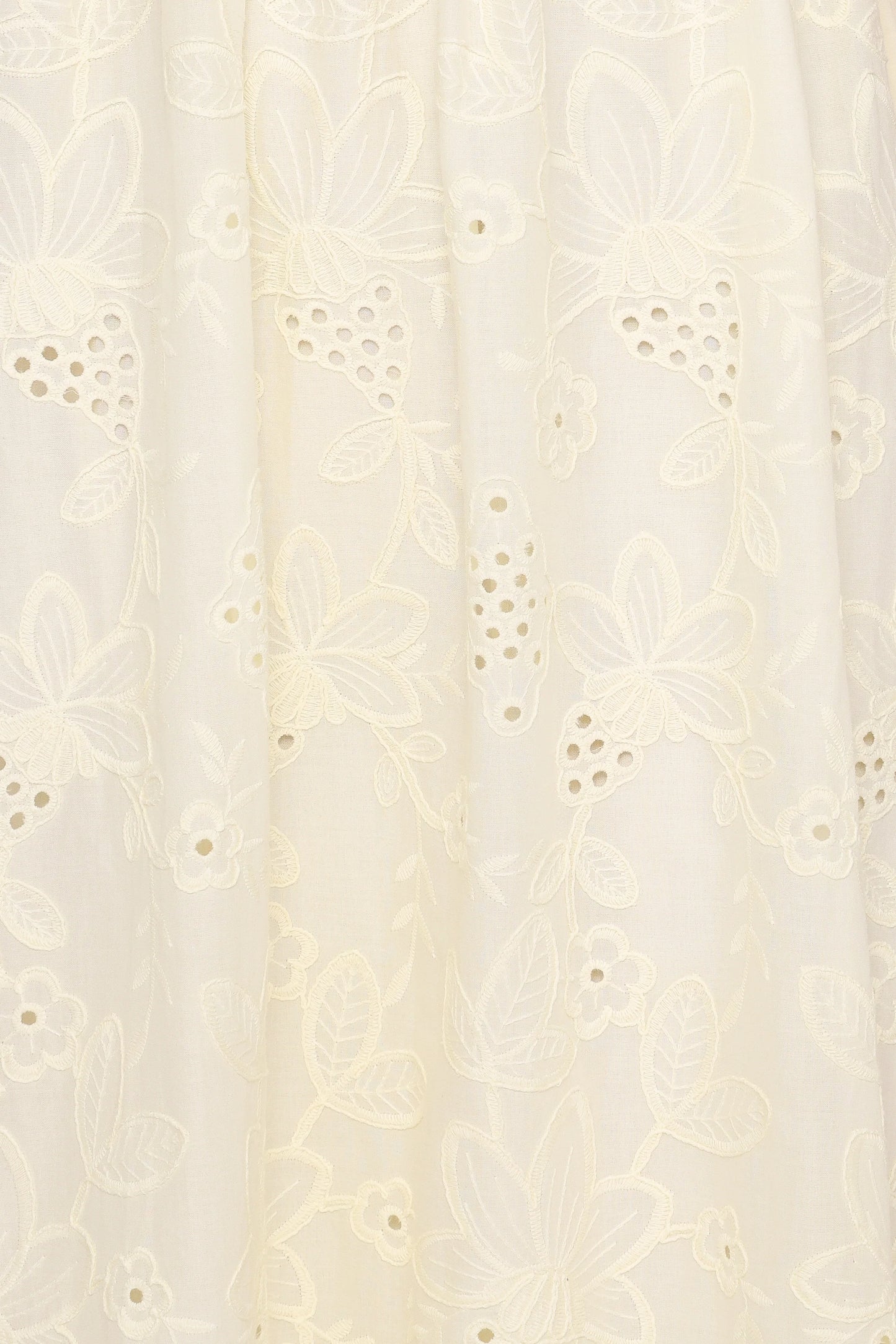 Janice Maxi Dress - Butter Yellow Broderie