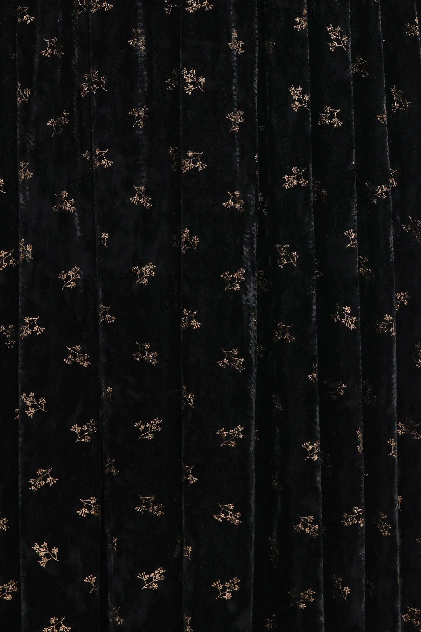 Farryn Maxi Dress - Black/Gold Velvet