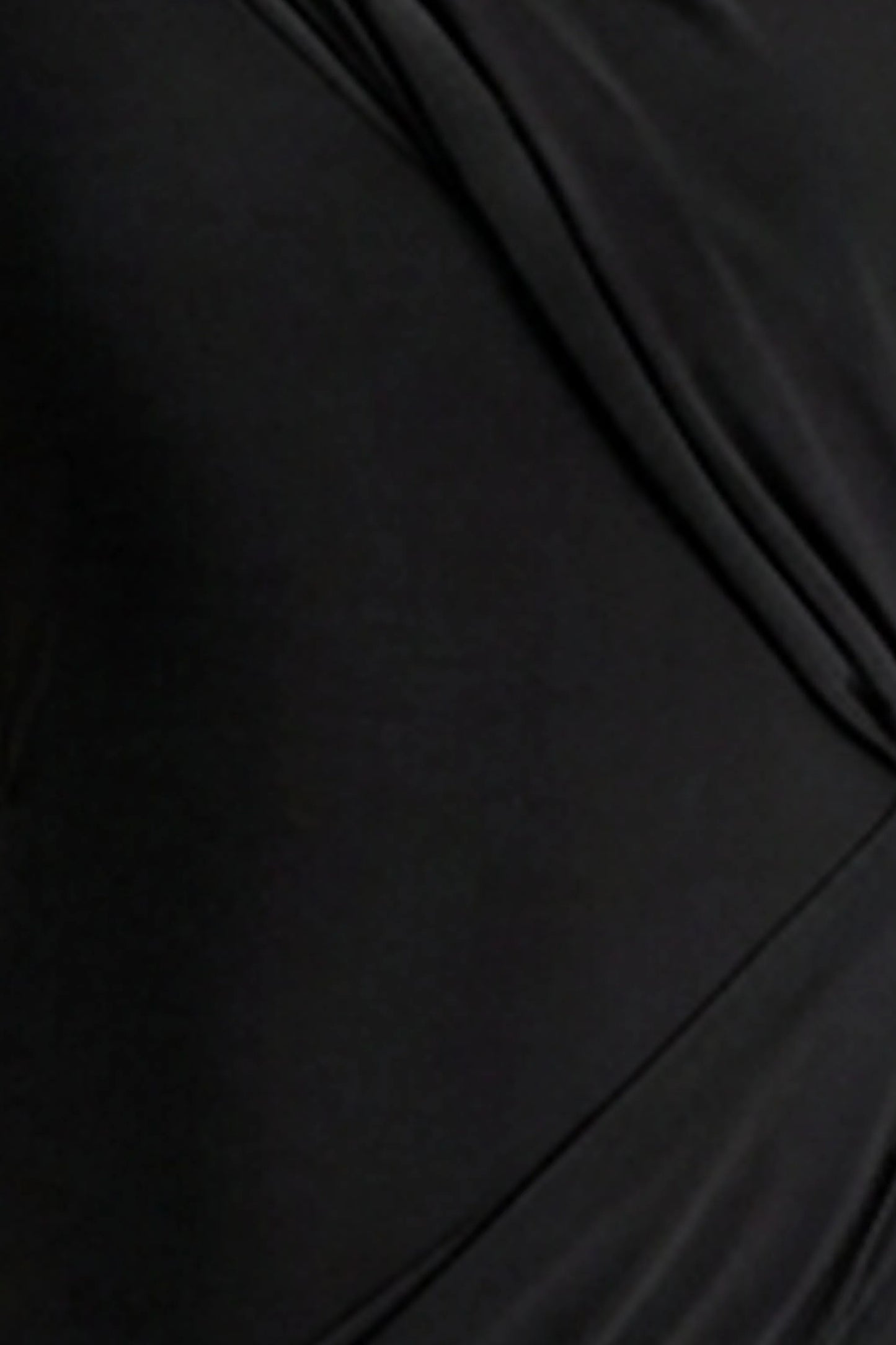Aphra Black High-Neck Maxi Dress With Cape-Sleeve