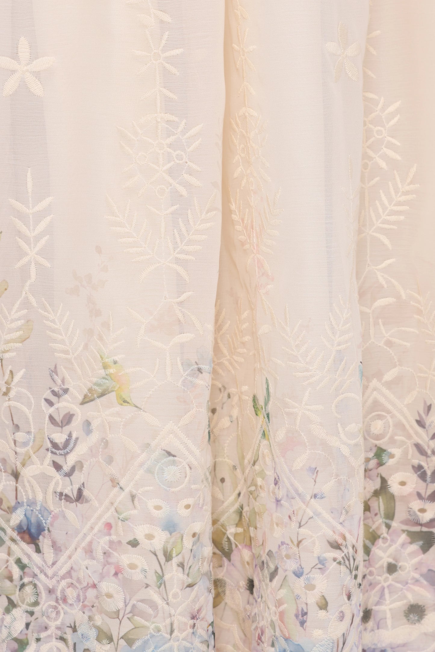 Kayt Strapless Dress - Embroidered Floral