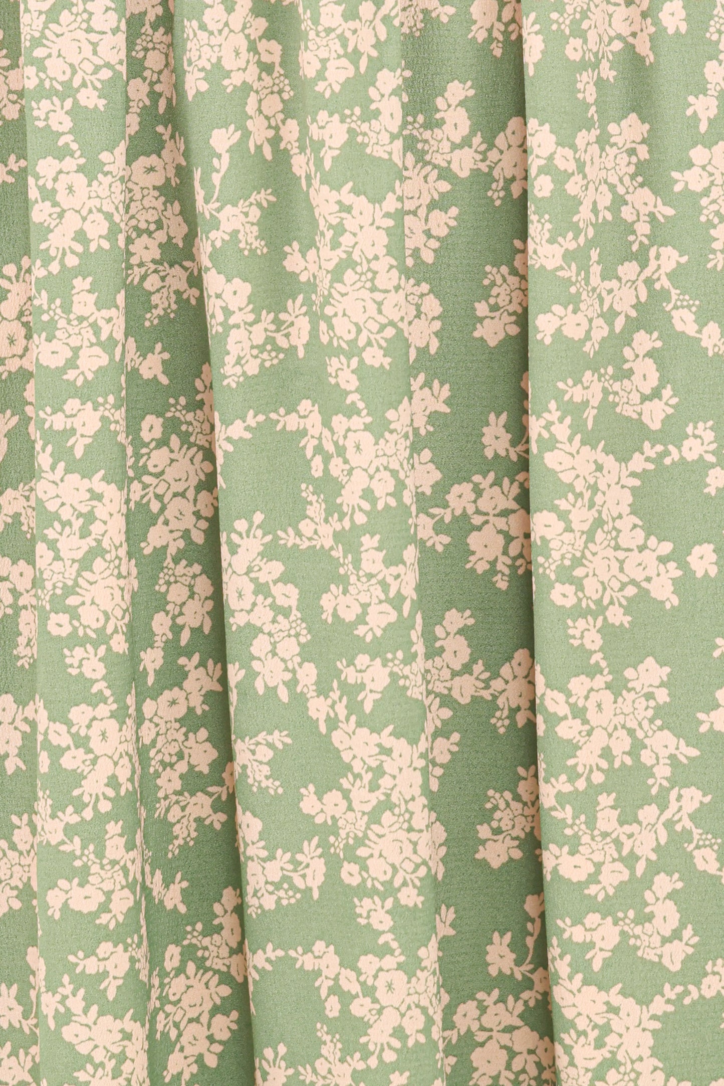 Ashara Long Sleeve Midi Dress - Green Floral