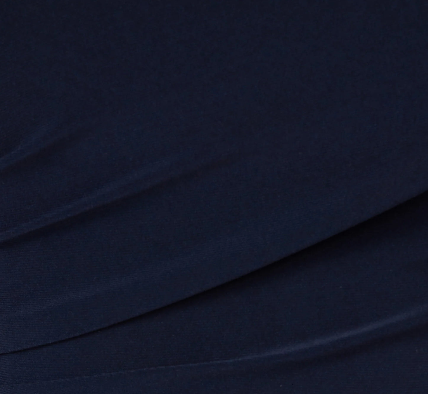 Wide Leg Shirred Jersey Jumpsuit With Beaded Strap In Midnight