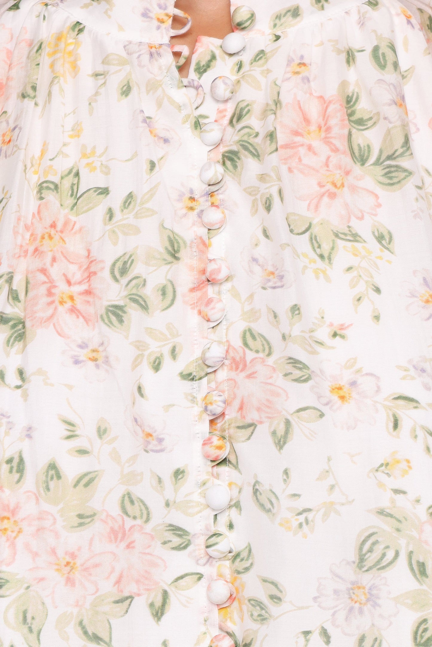 Marni Top - White Multi Floral