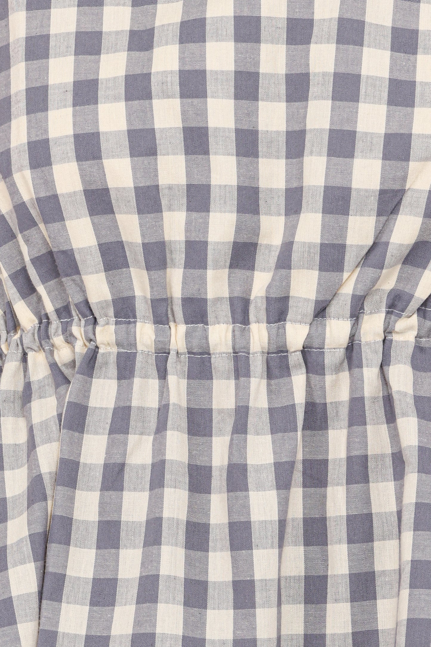 Rory Top - Slate Blue Gingham