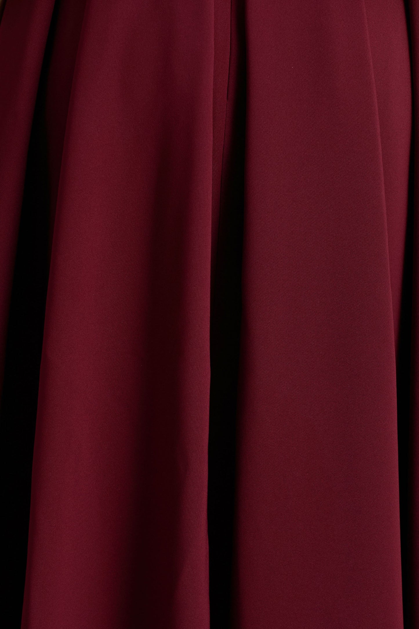 Cosima Burgundy Bardot-Neck Midi Dress