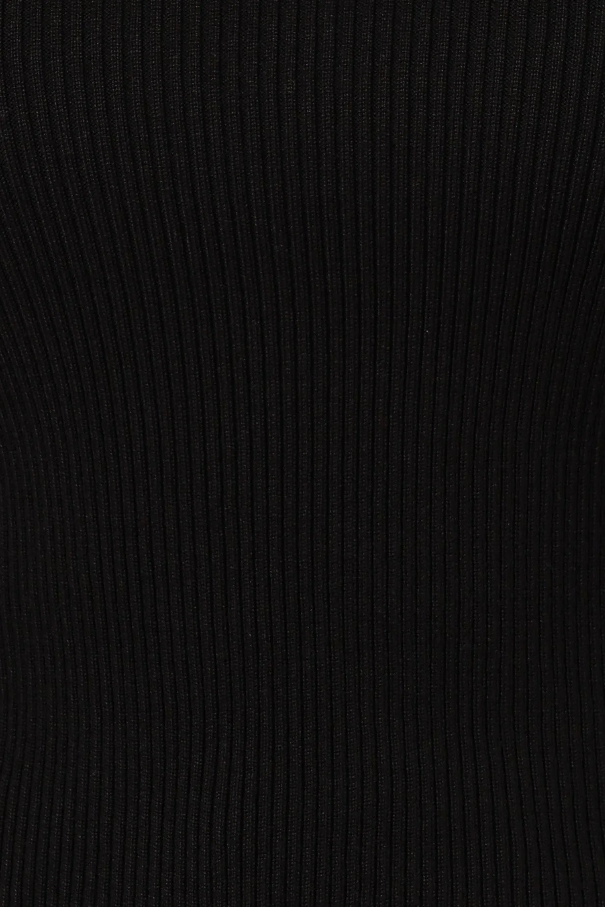 Tammy Ribbed Knit Top - Black