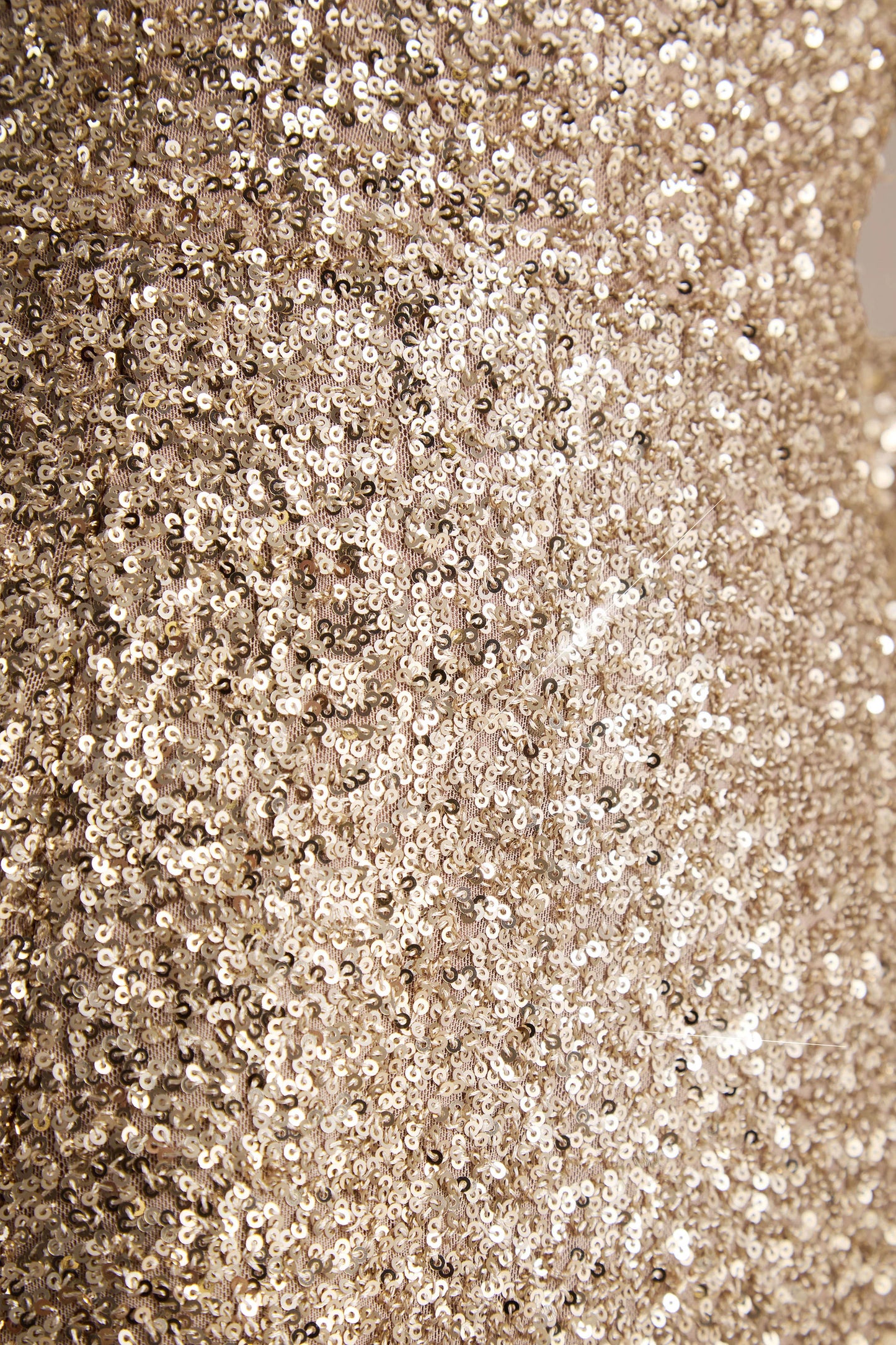 Invite Gold Sequin Square-Neck Mini Dress
