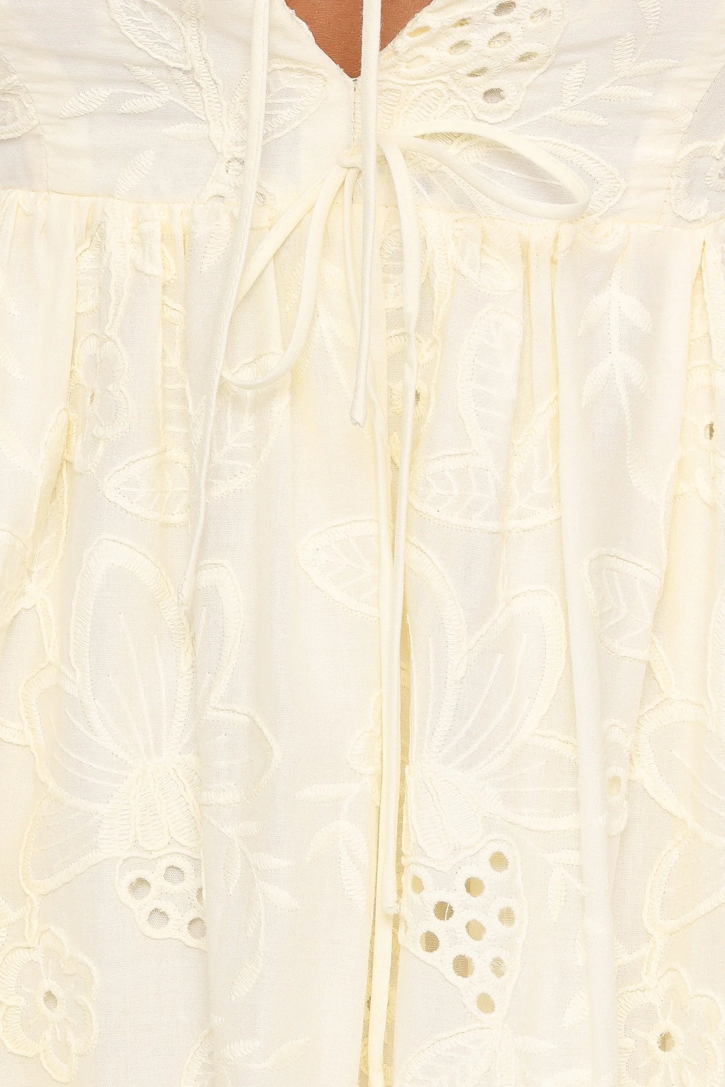 Karla Maxi Dress - Butter Yellow Broderie