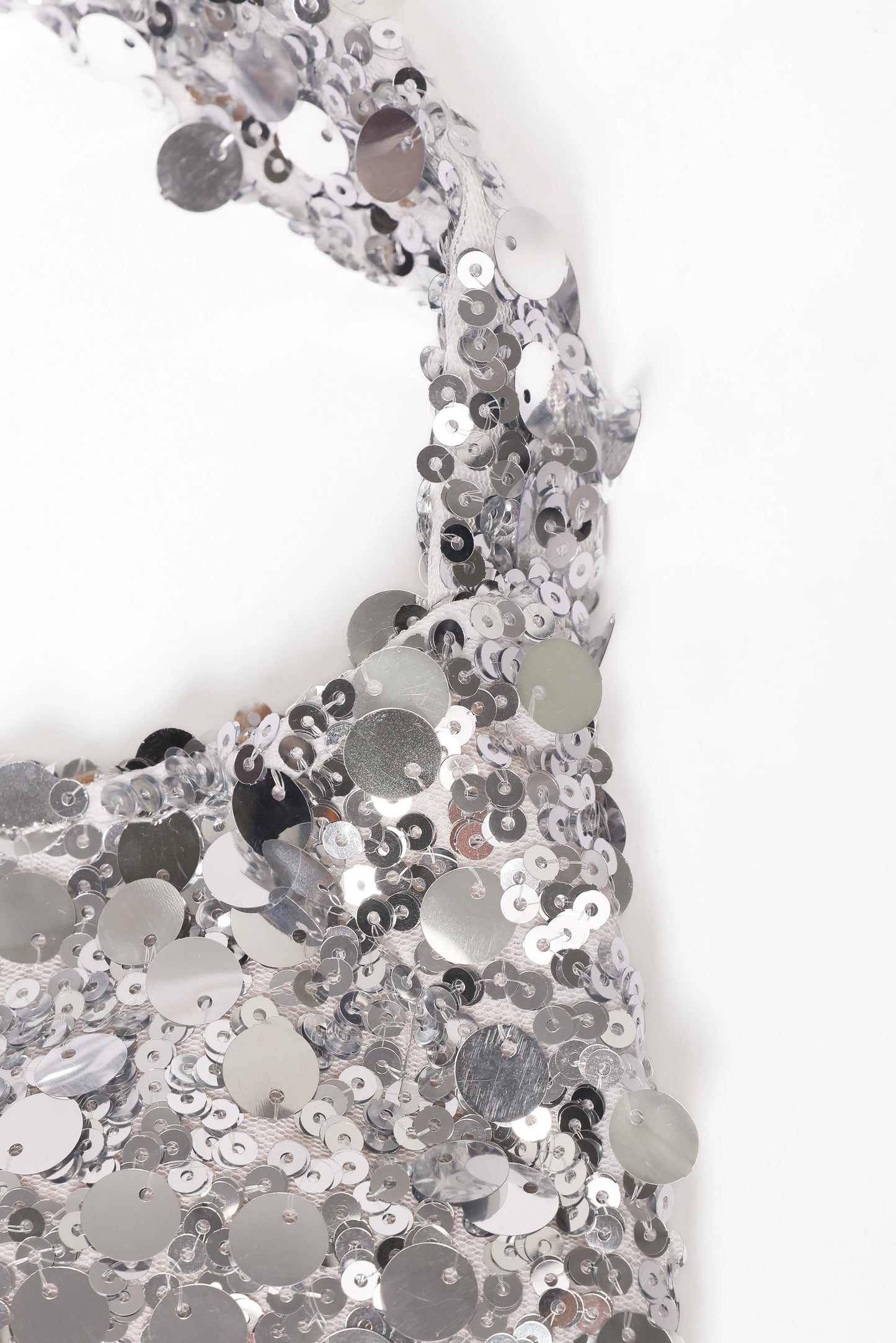 Delta Sequin Bag - Silver