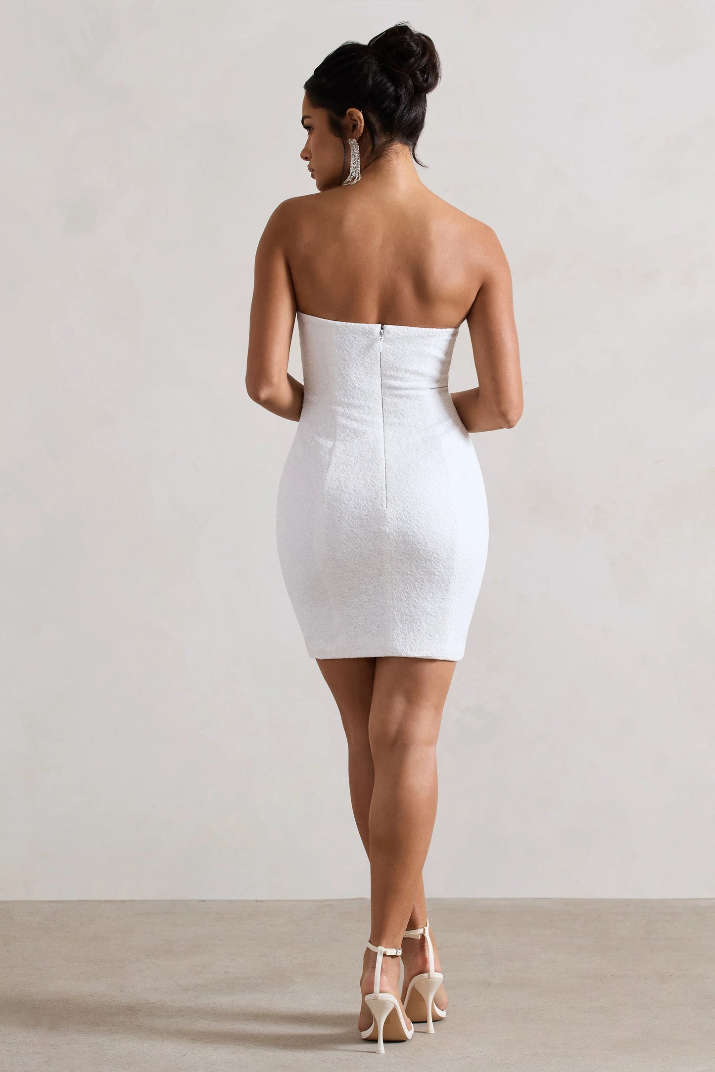 Valencia Cream Lace Corset Maxi Dress With Detachable Skirt