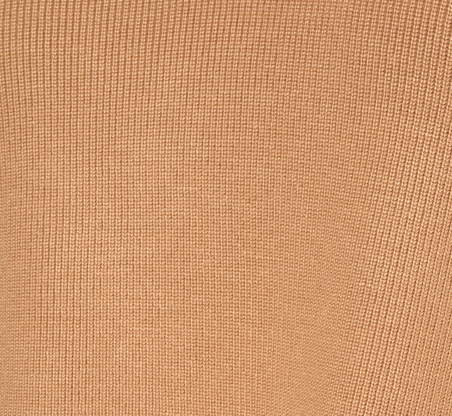 Long Sleeve Drop Shoulder Twofer Sweater In Golden Camel Ivory