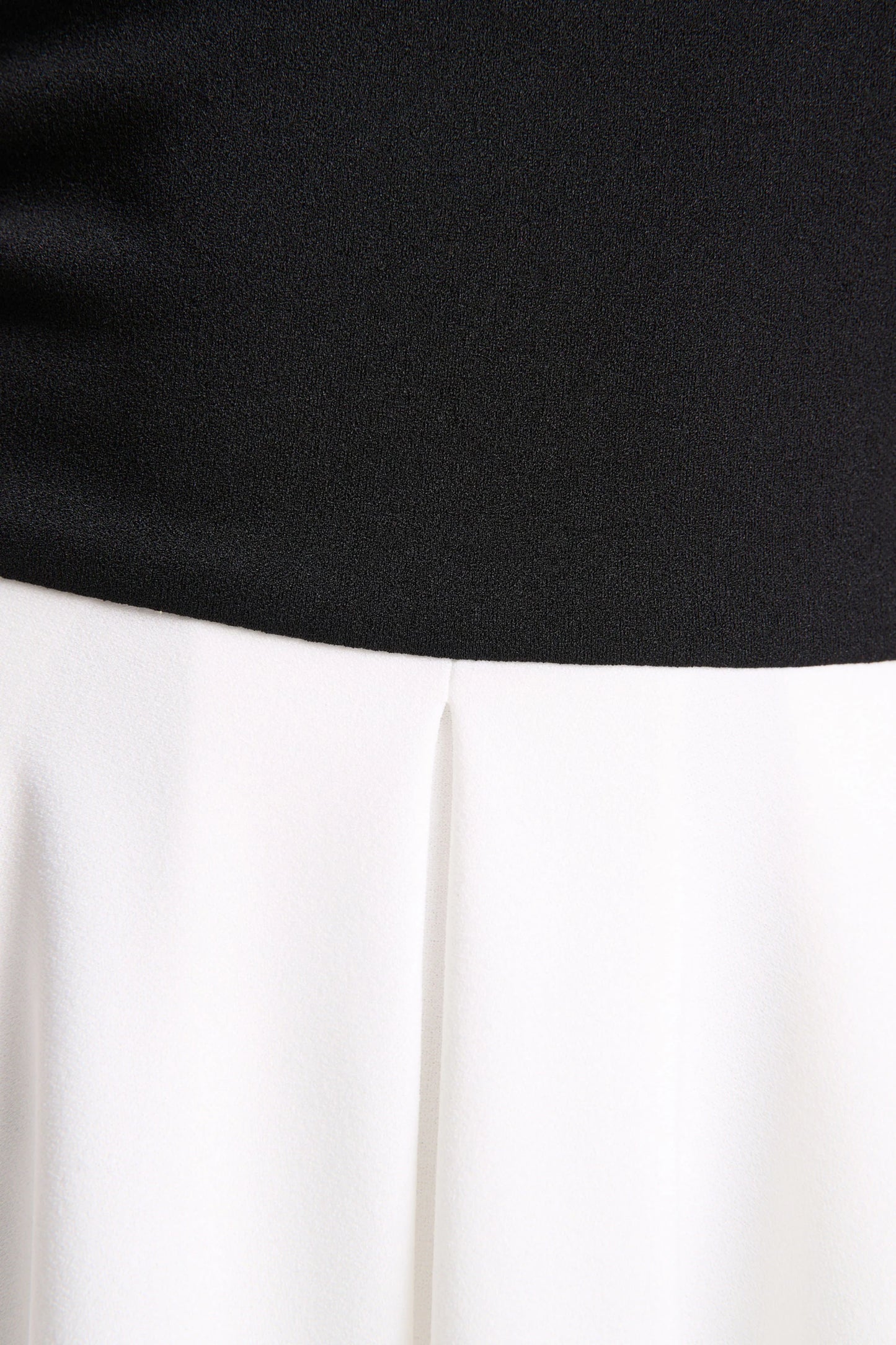 Frederica Black And White Bardot-Neck Midi Dress