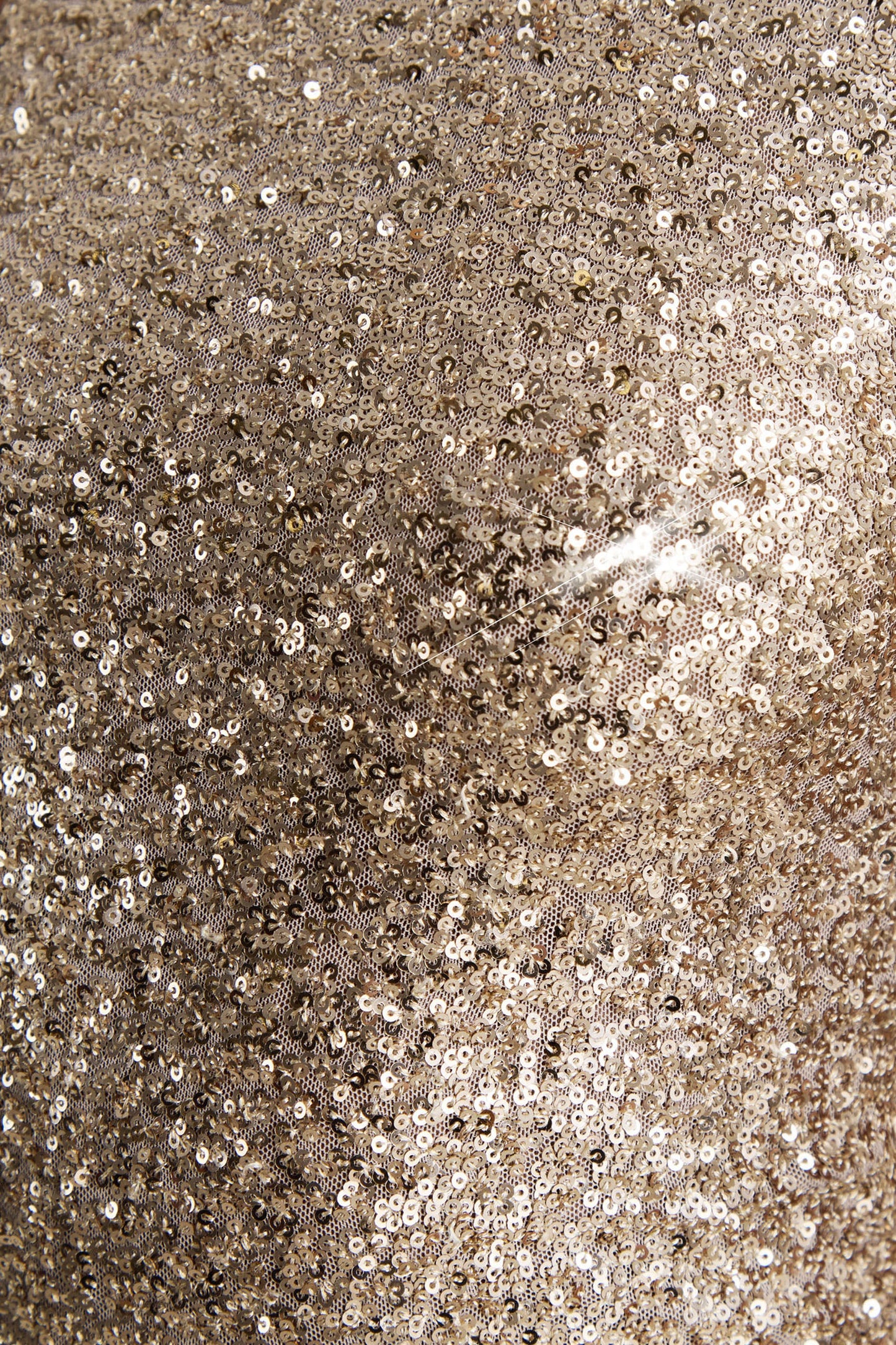 Tulia Gold Sequin High-Neck Maxi Dress