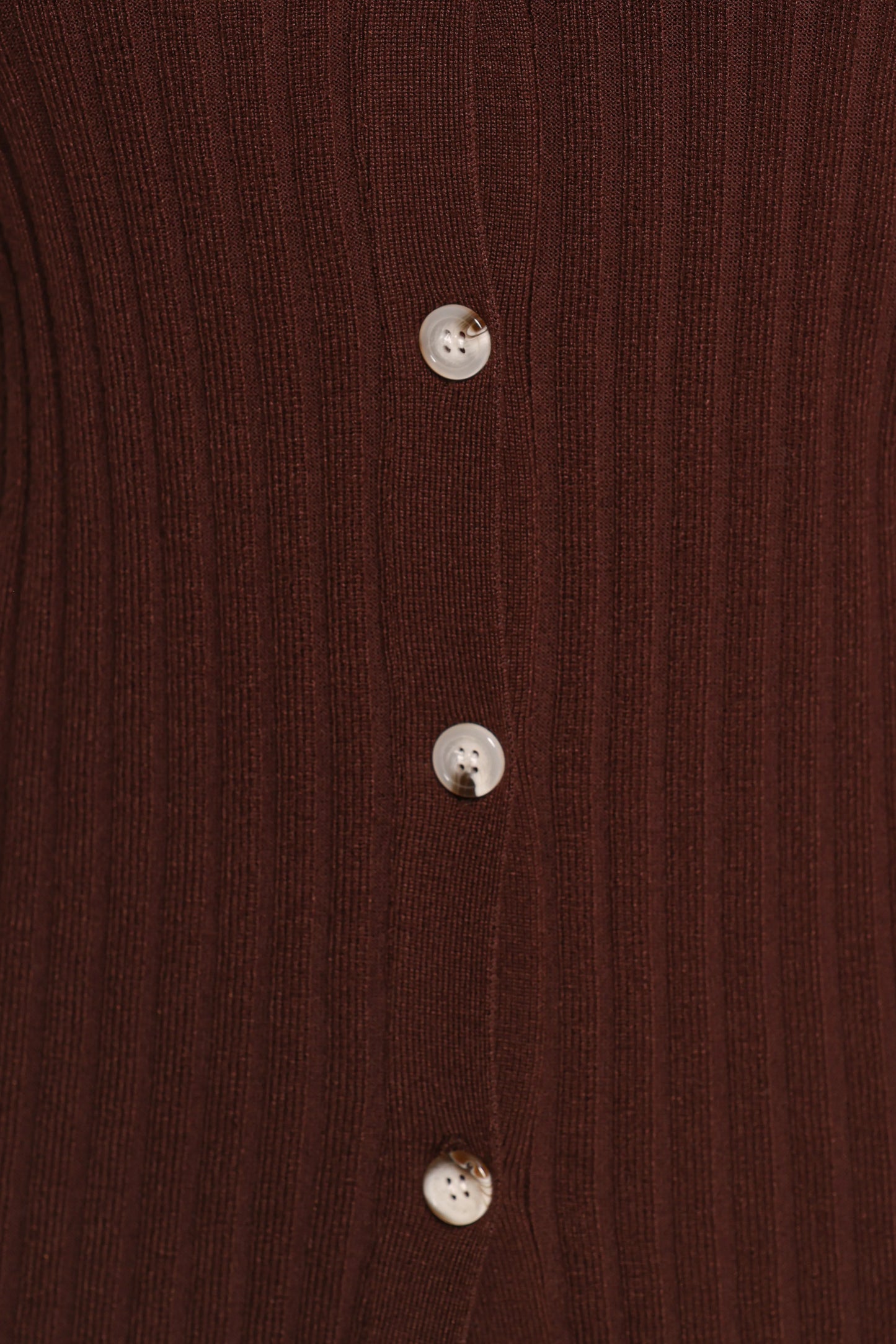 Aylia Ribbed Knit Set - Chocolate