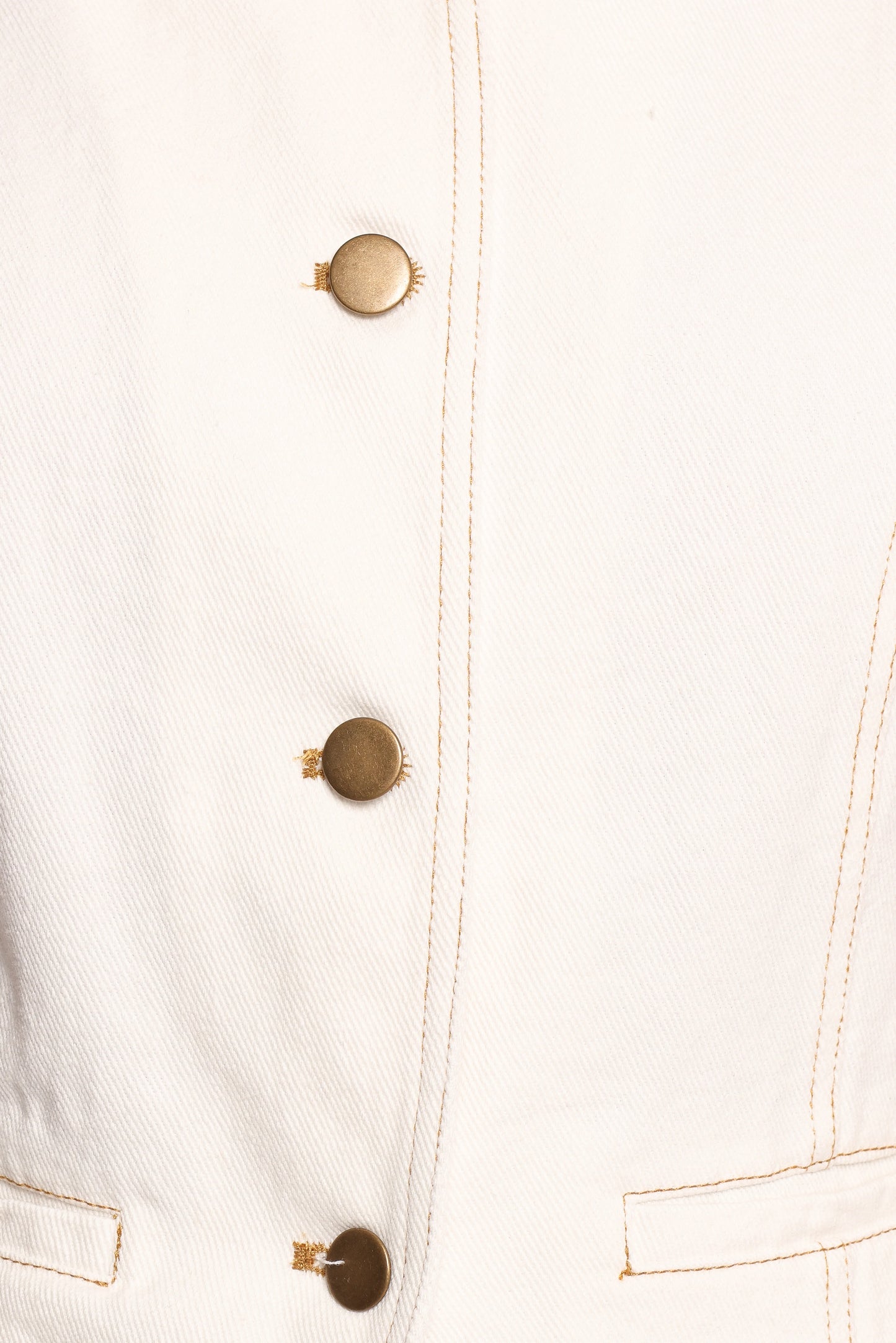Kristy Denim Vest - White