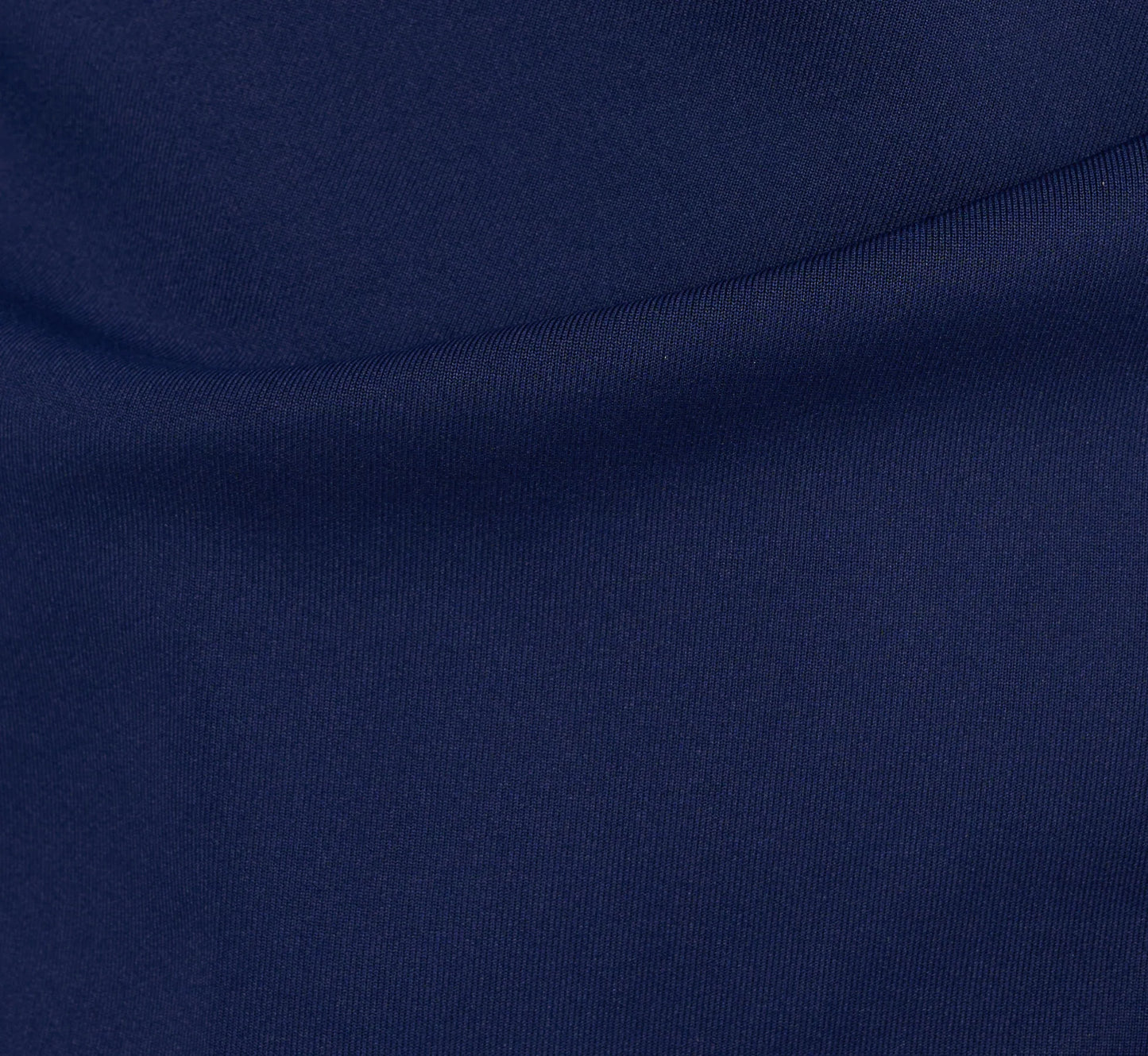 Off Shoulder Bell Sleeve Rosette Gown In Navy Sateen