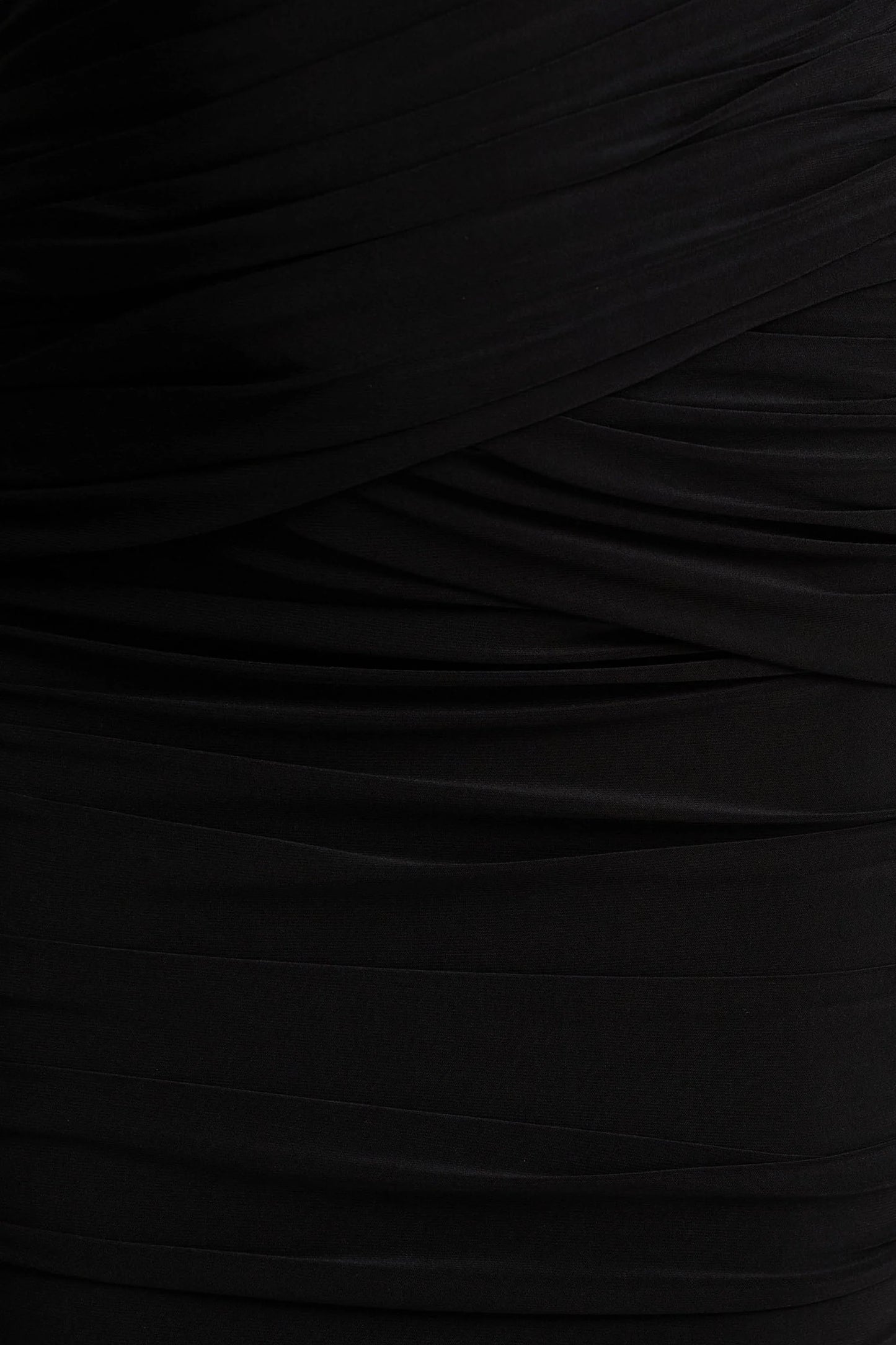 Kendall Black V-Neck Wrapped Maxi Dress With Chest Cut-Out