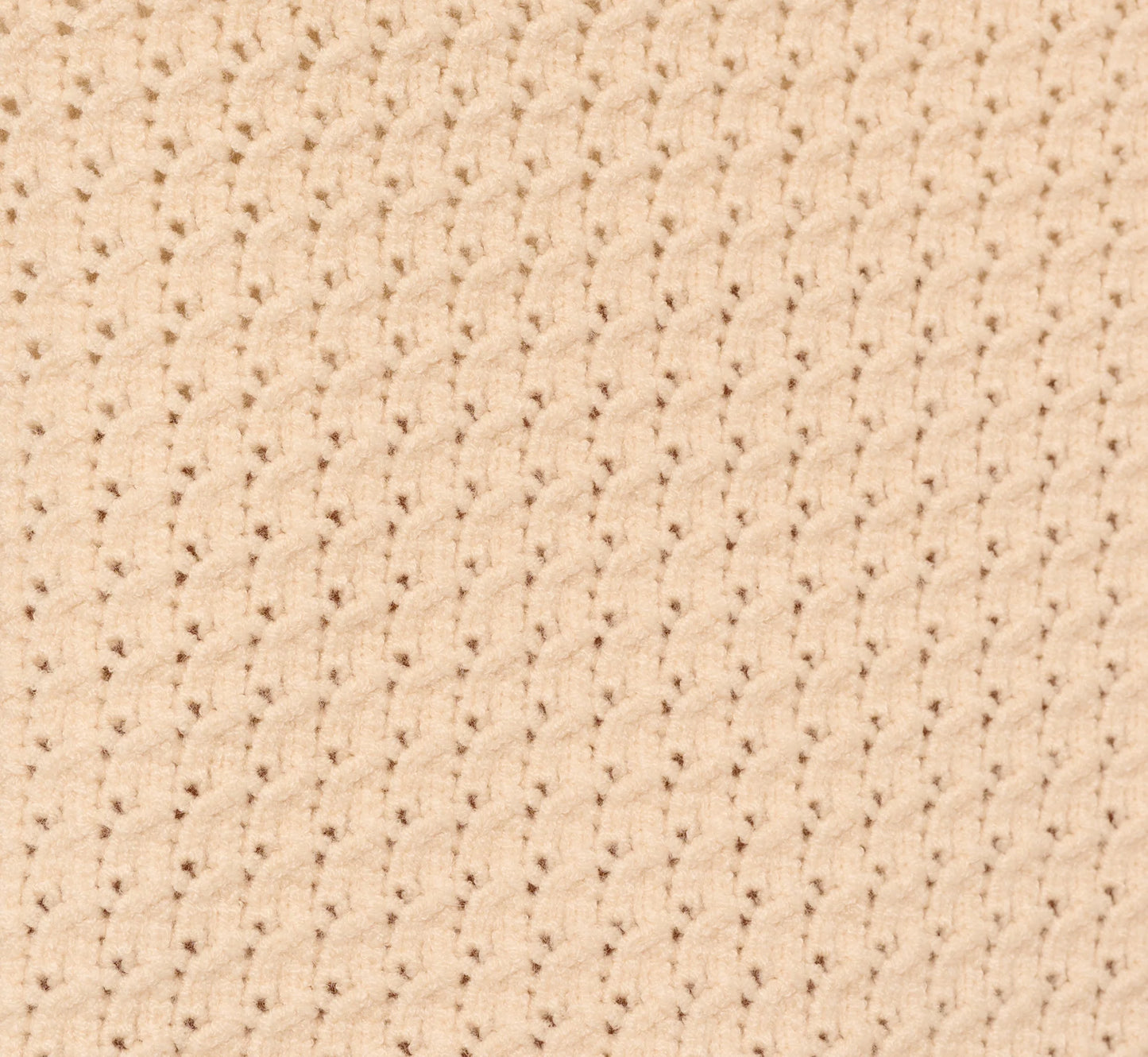 Sleeveless Open Knit Whipstitch Sweater Top In Cream Black