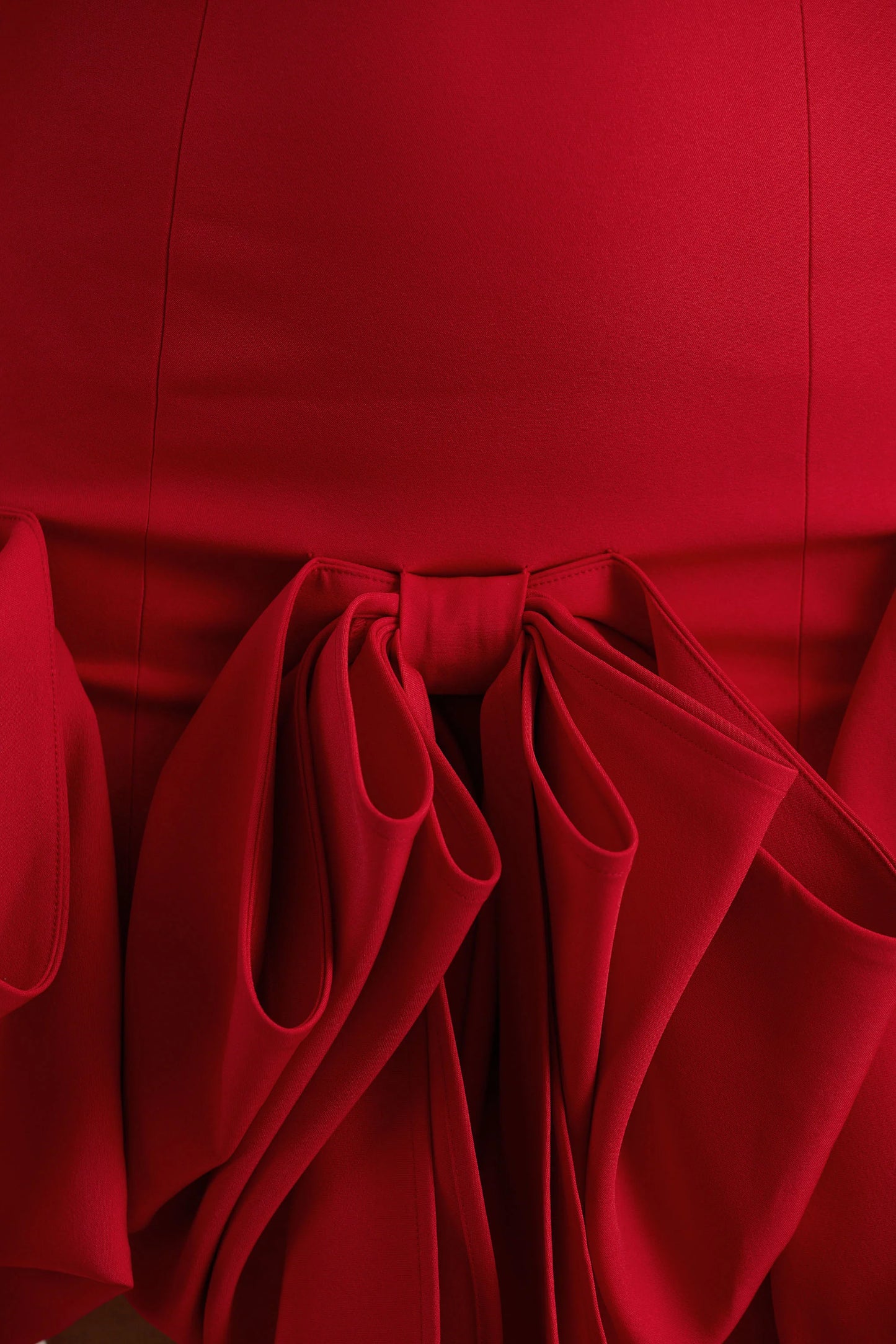 Erica Red Ruffle Puffball Mini Dress