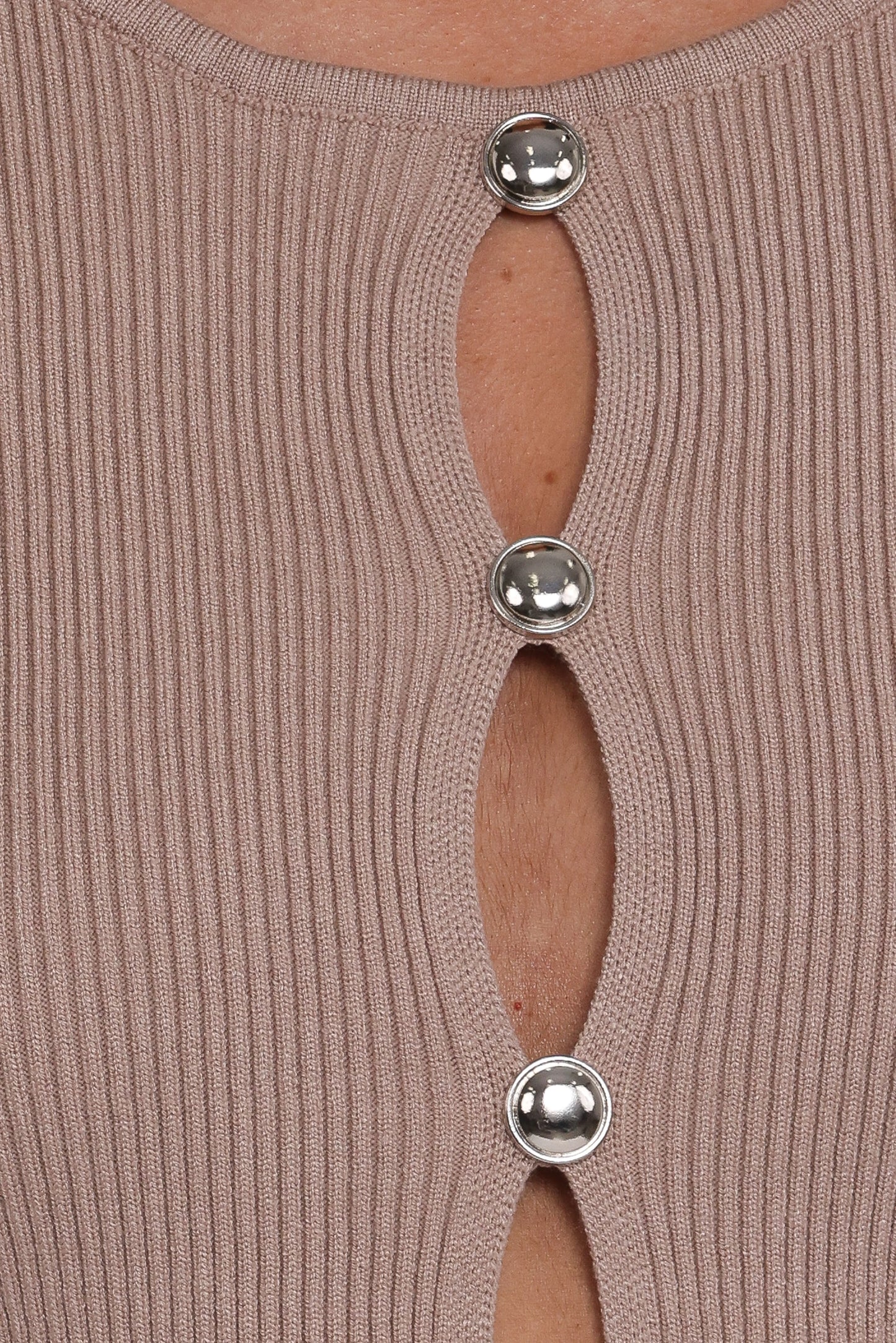 Rosienna Knit Top - Taupe