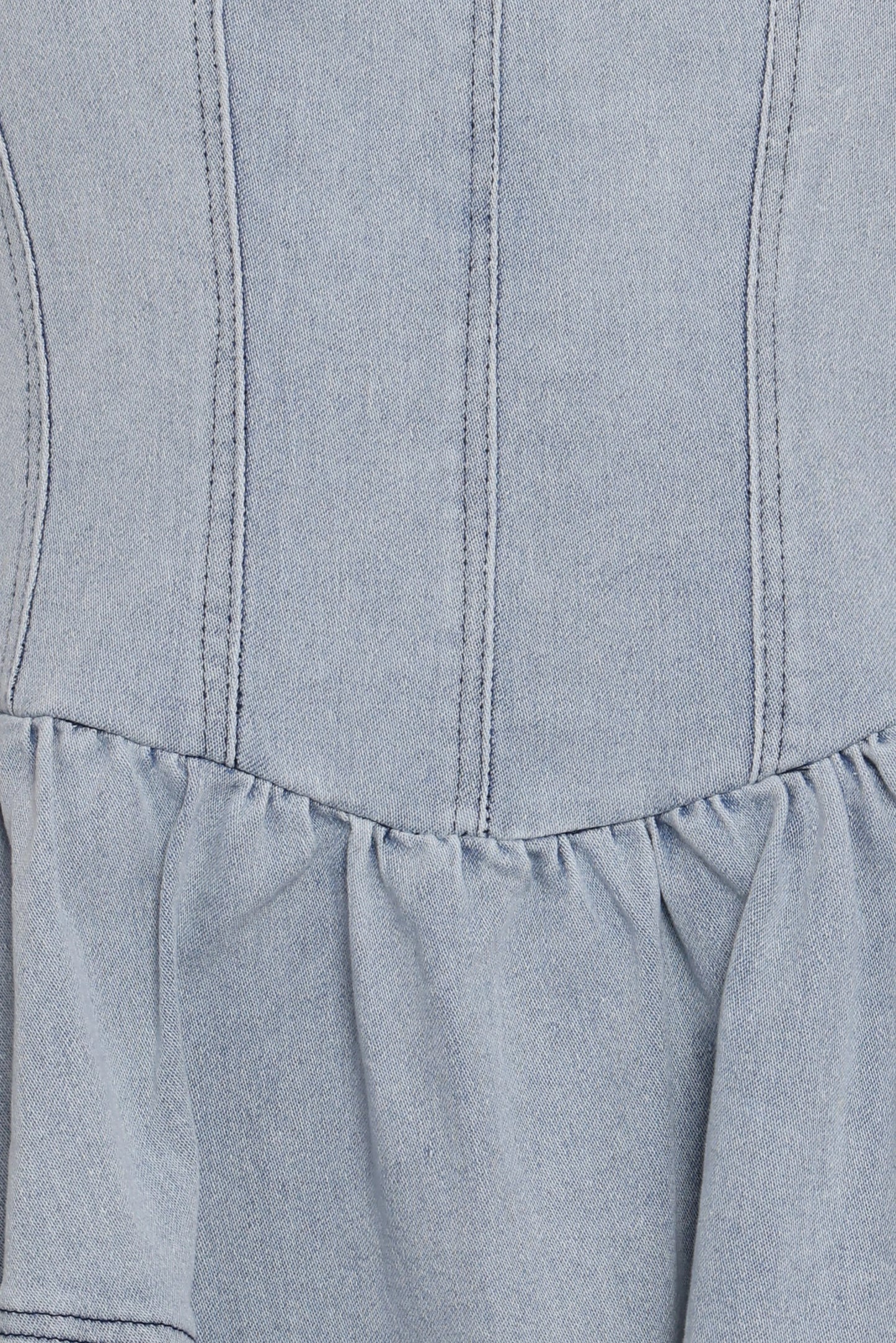 Ellen Strapless Mini Dress - Light Denim