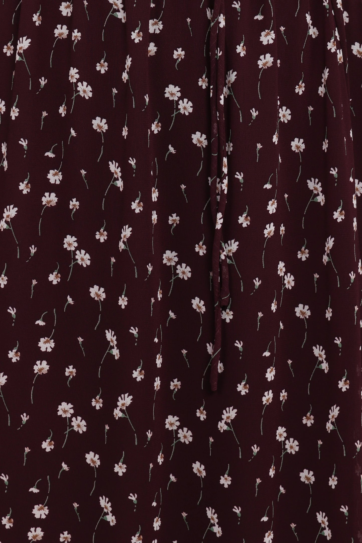 Keziah Long Sleeve Maxi Dress - Burgundy Floral
