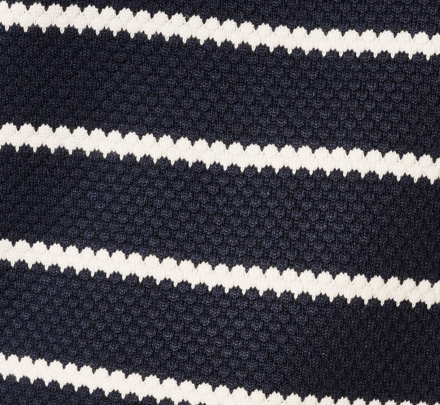 Short Sleeve Drop Shoulder Twofer Sweater In Navy Ivory W Ivory