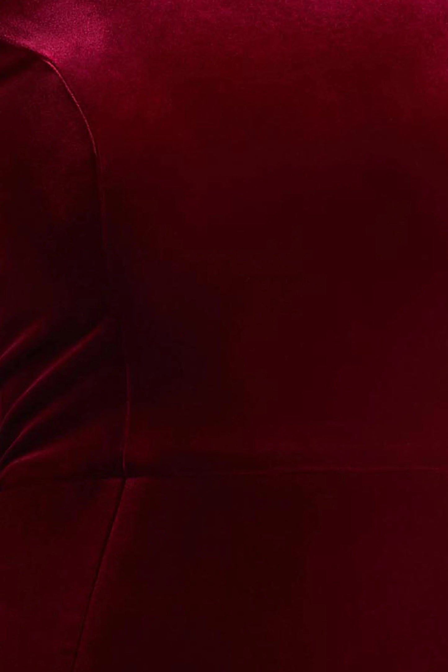 Margot Burgundy High-Neck Velvet Mini Dress With Embellished Detail