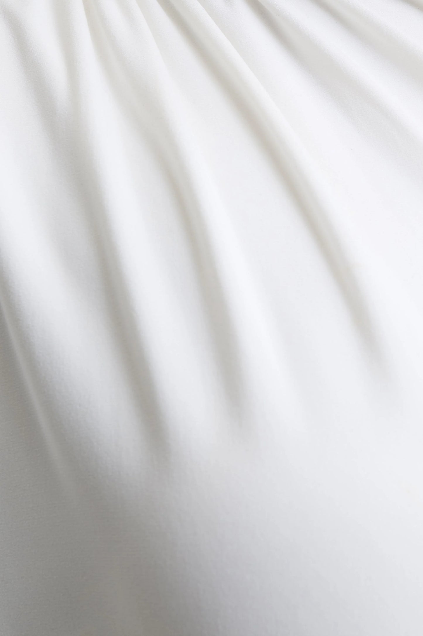 Tropic White High-Neck Maxi With Long Cape Sleeve
