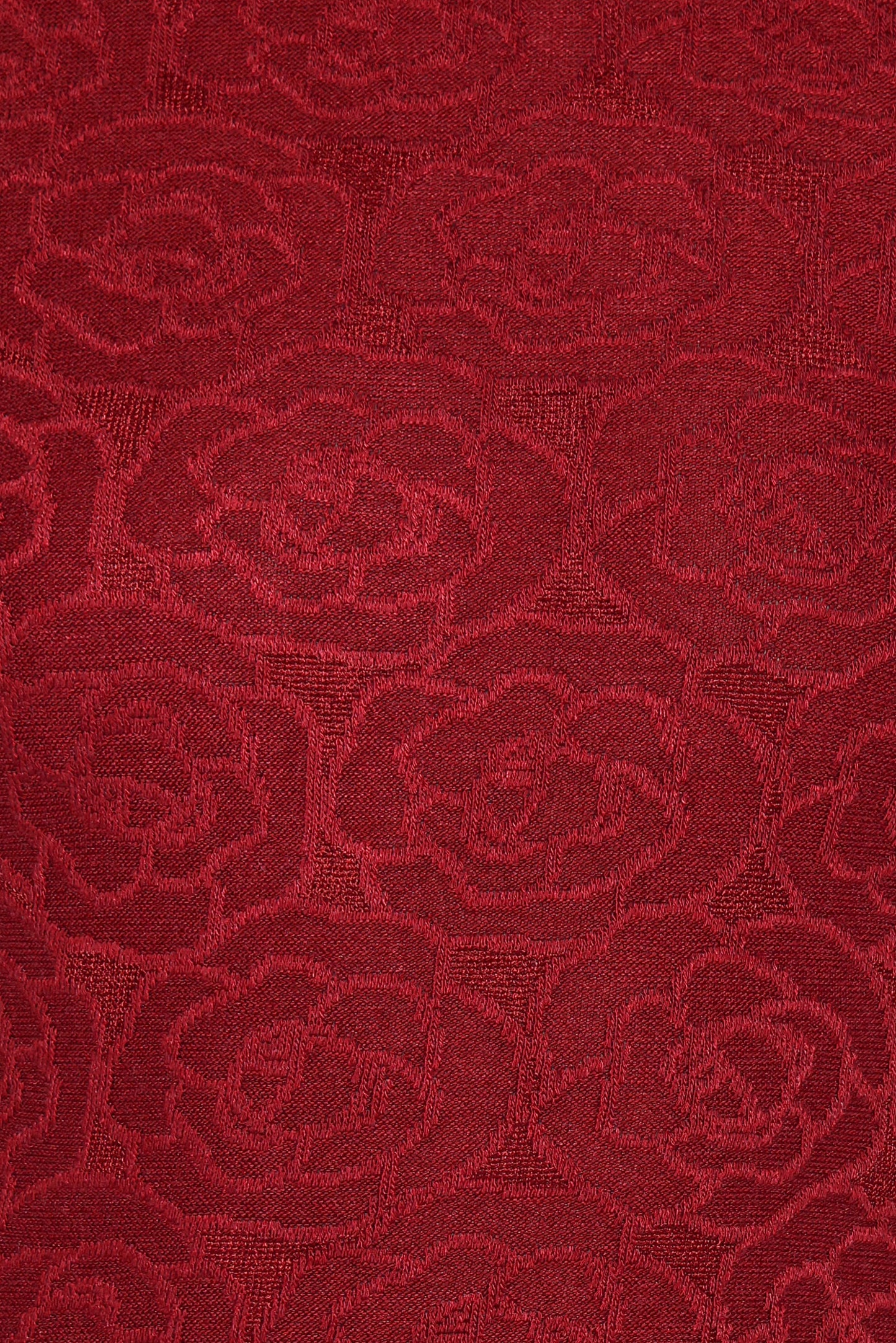 Jasmine Long Sleeve Lace Top - Red