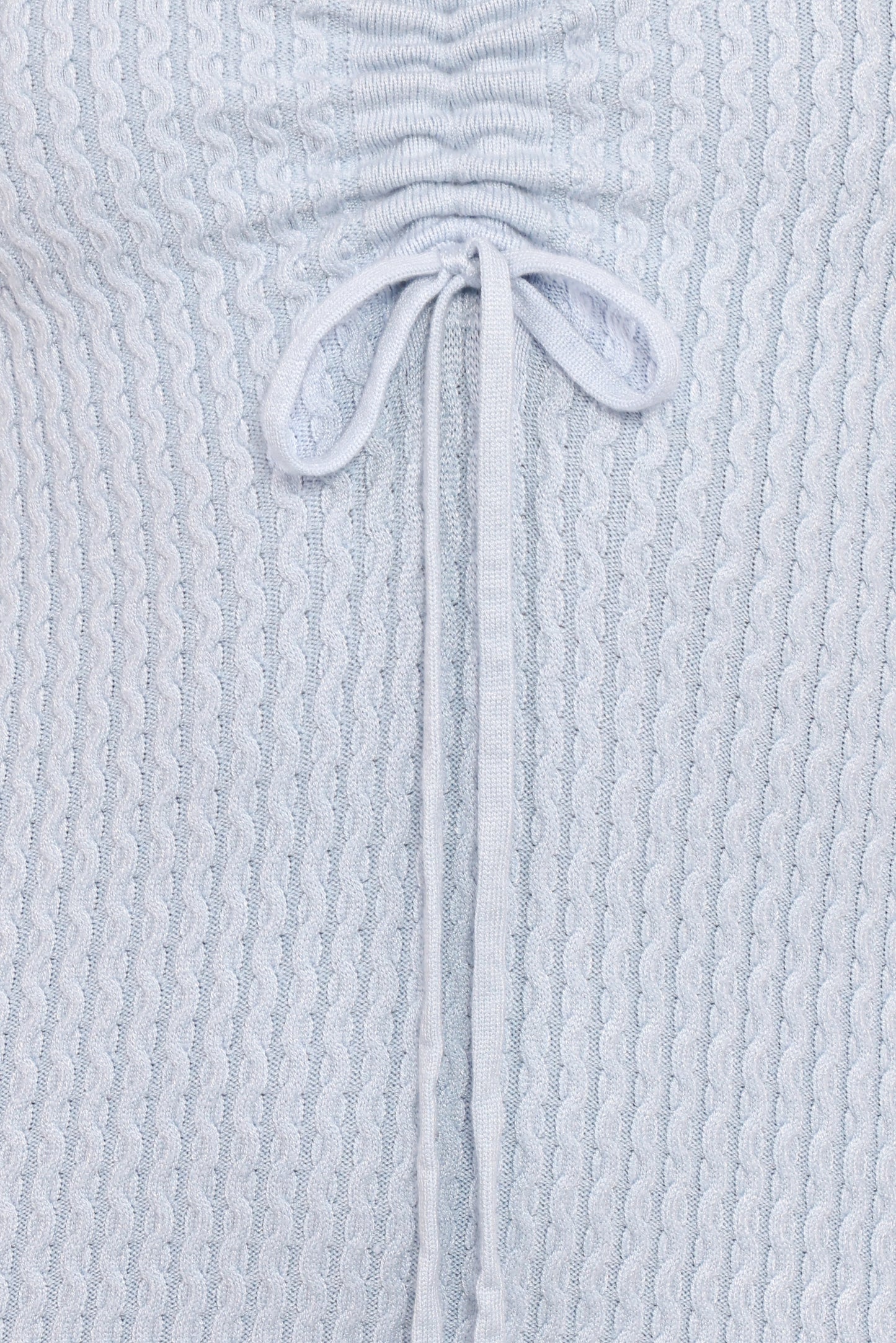Irene Long Sleeve Midi Dress - Pale Blue