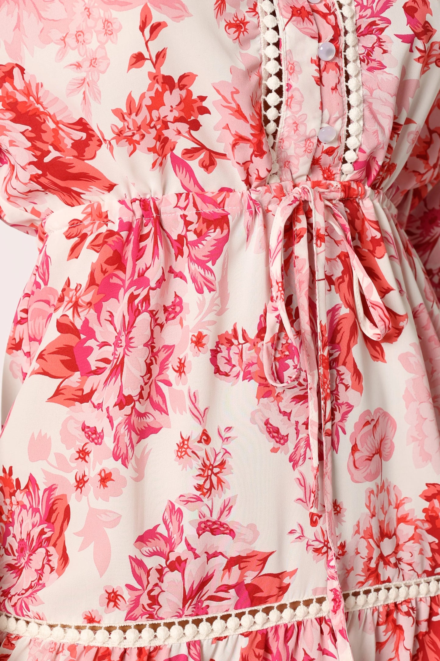 Sienna Long Sleeve Mini Dress - Pink