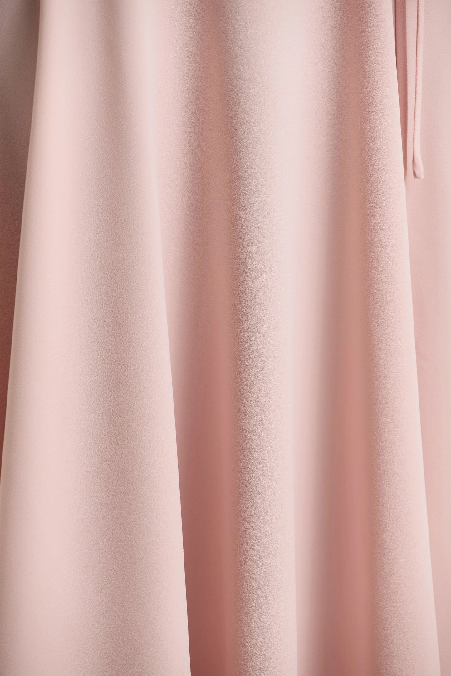 Julieta Baby Pink Asymmetric-Neck Maxi Dress With Bow Detail And Open-Back