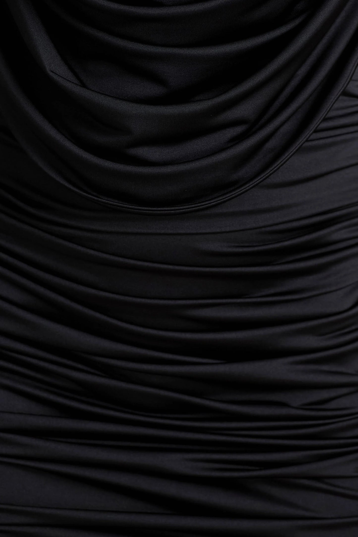 Ciela Black Extreme Plunge-Neck Mini Dress