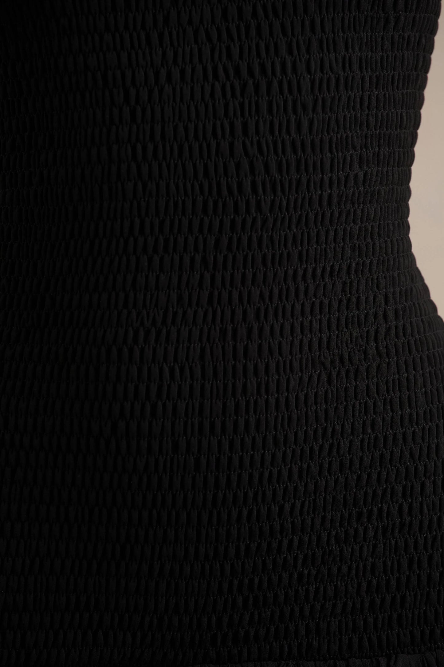 Maeva Black Square-Neck Fishtail Maxi Dress With Ruched Detailing