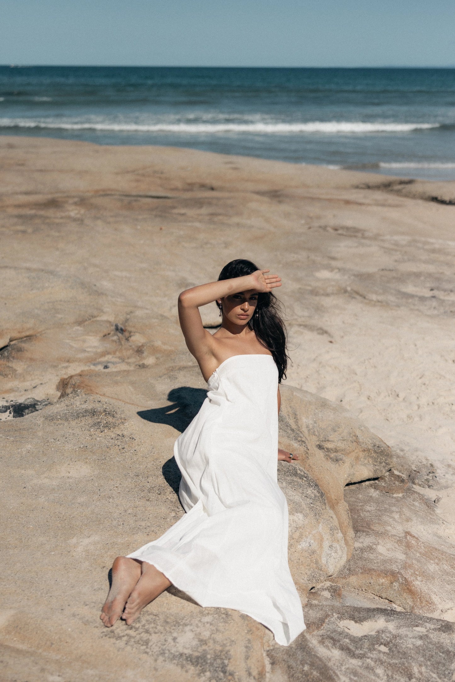 Soph Strapless Maxi Dress - White