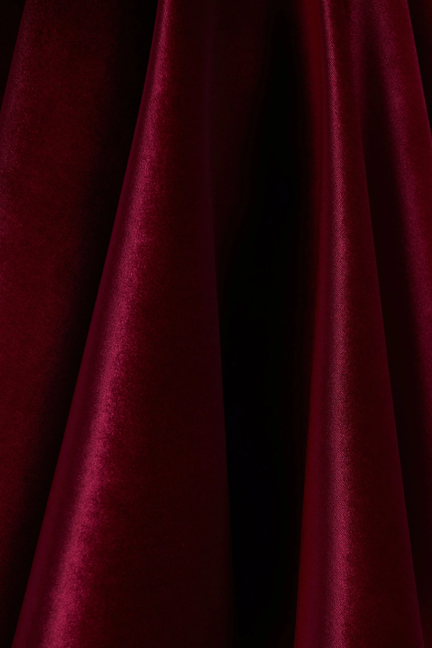 Mirage Burgundy Velvet Halter-Neck Mini Dress With Skater-Skirt
