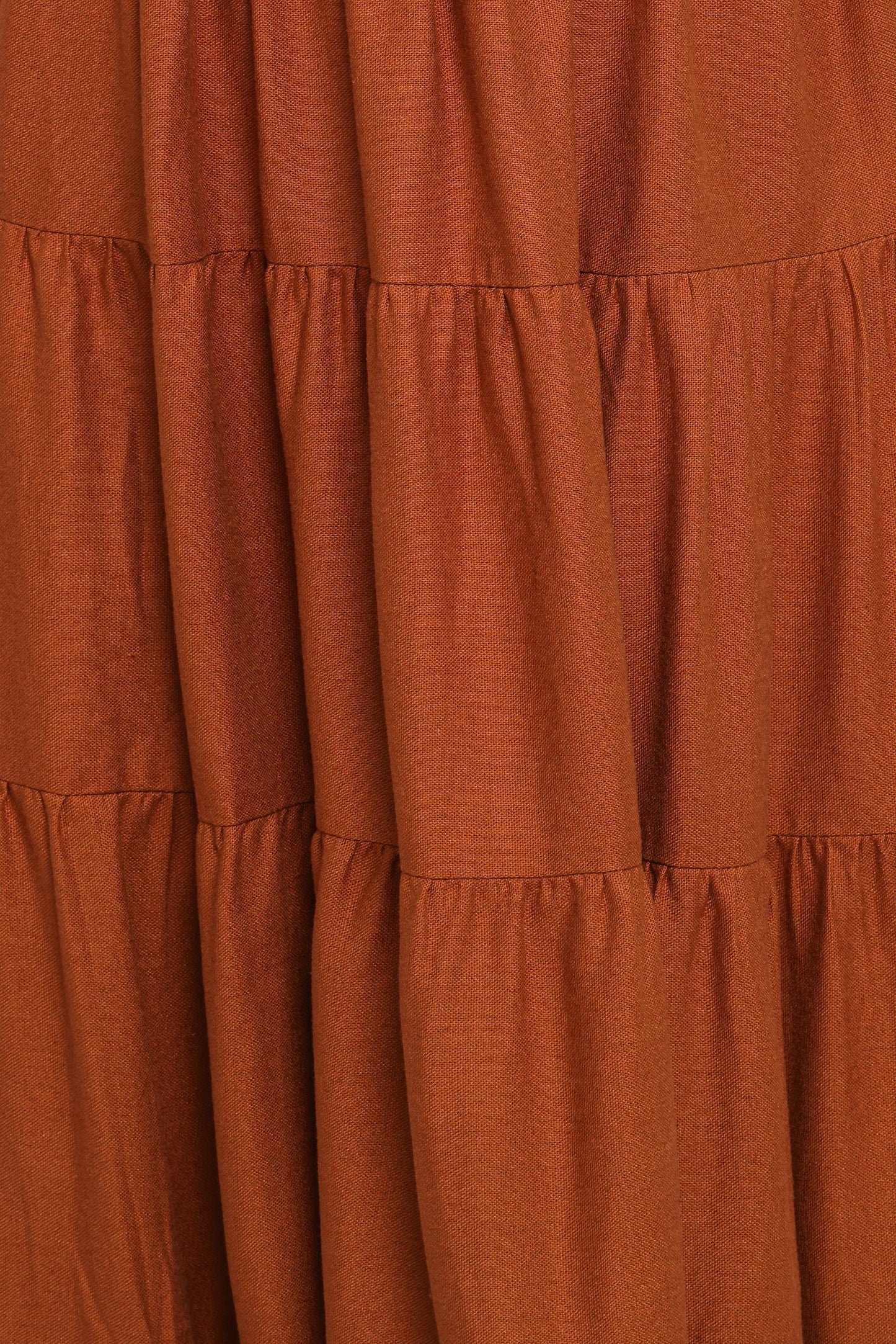 Sitara Strapless Midi Dress - Brown