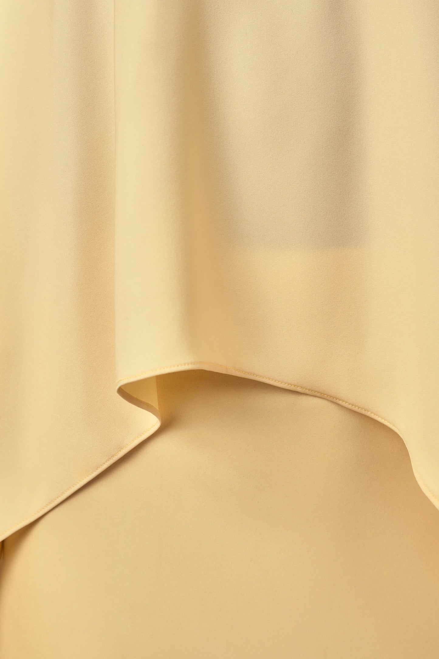 Sancelle Lemon Matte Satin Halter-Neck Top