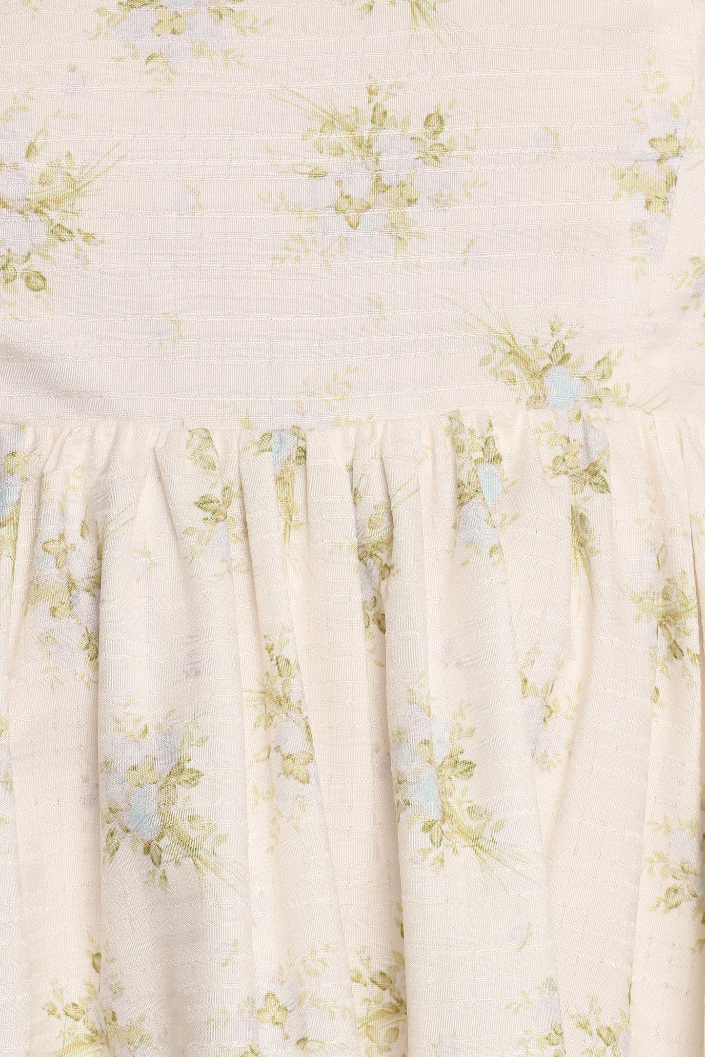 Indira Mini Dress - Ivory Blue Floral