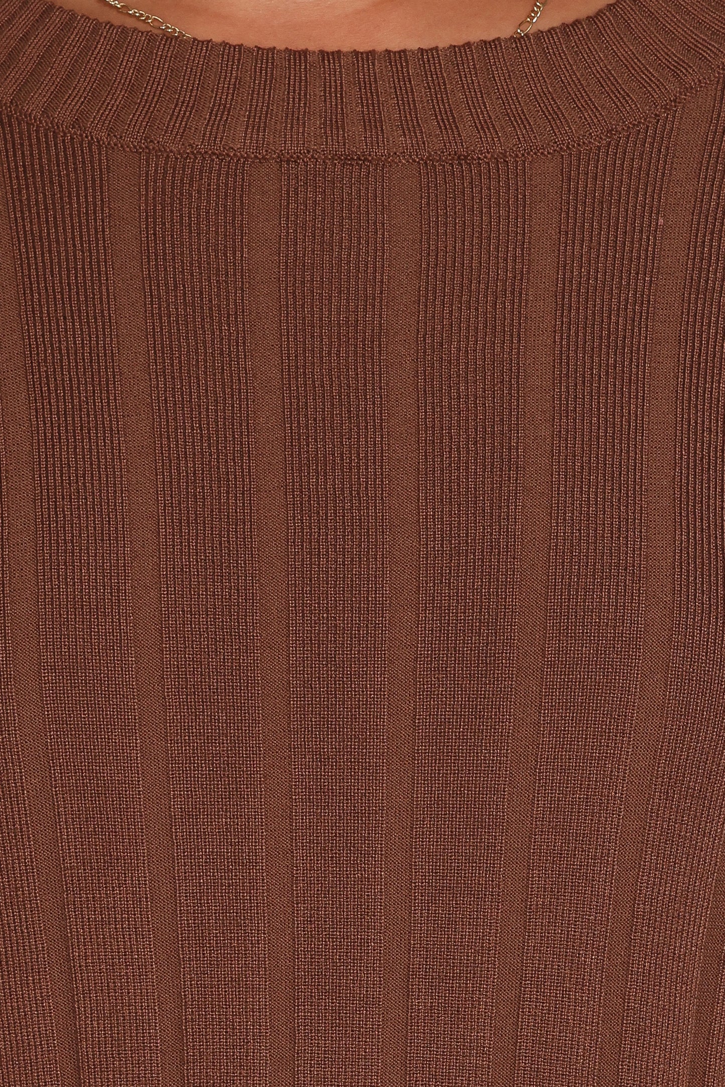 Silvie Long Sleeve Knitted Set - Chocolate