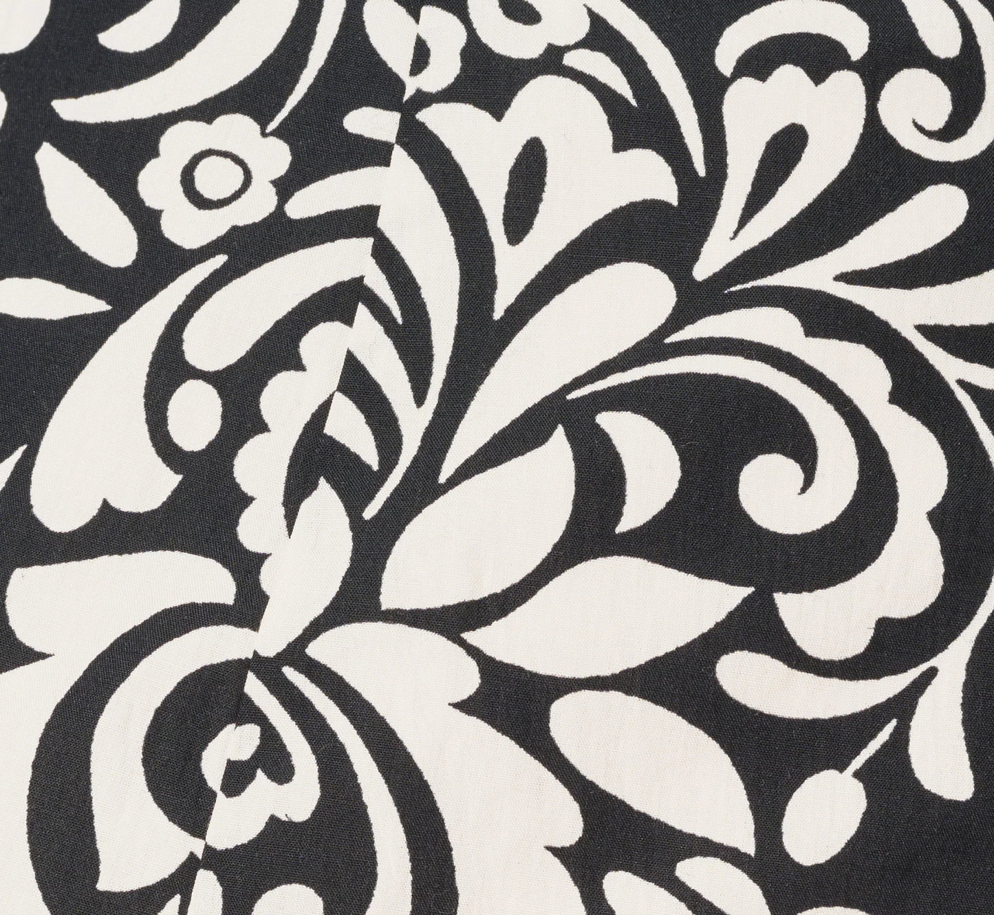 Drop Waist Cotton Tile Print Midi Sundress In Black Ivory