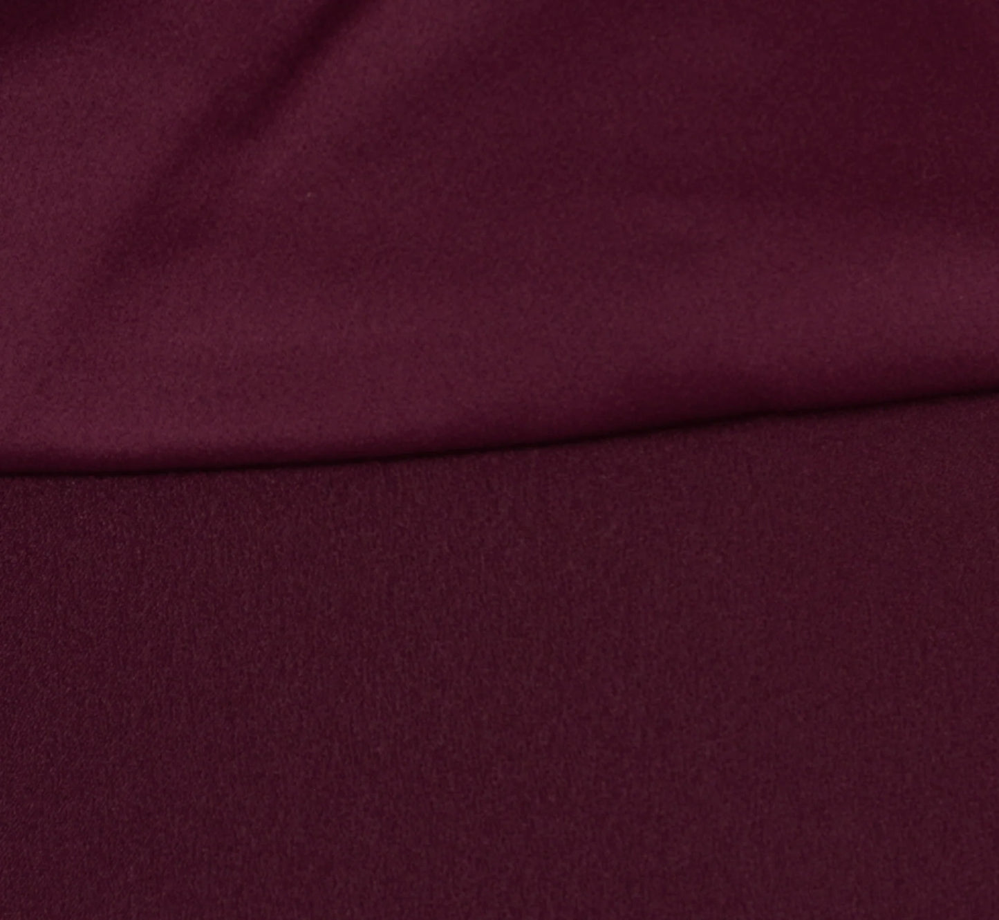 One-Shoulder Long Satin Crepe Mermaid Gown In Bordeaux Glow
