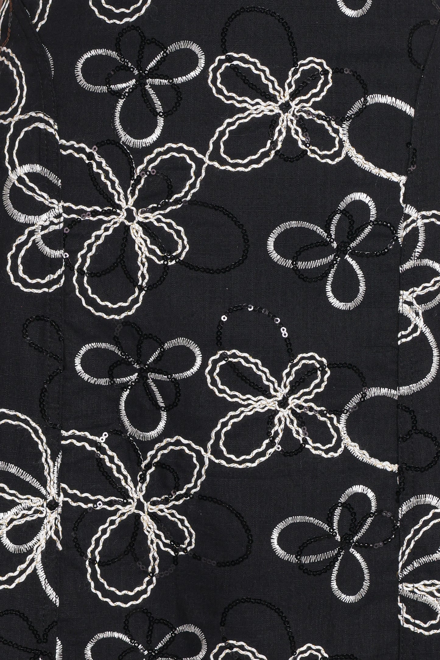 Loven Midi Dress - Black/White