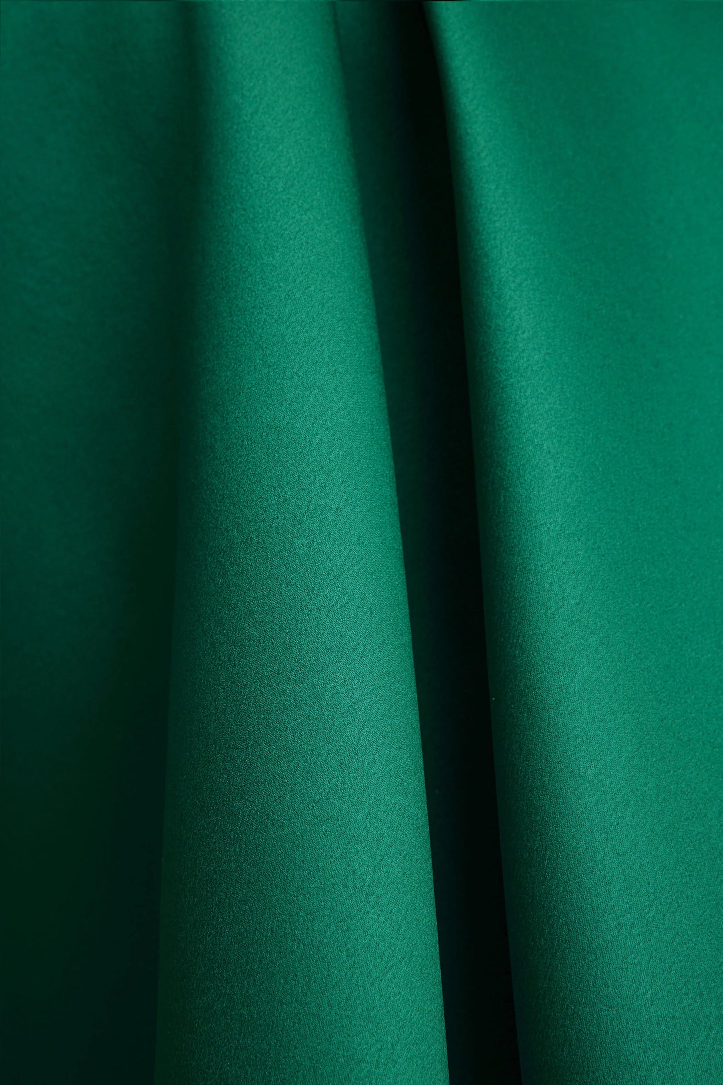 Fleur Dark Green Satin Bandeau Mini Dress